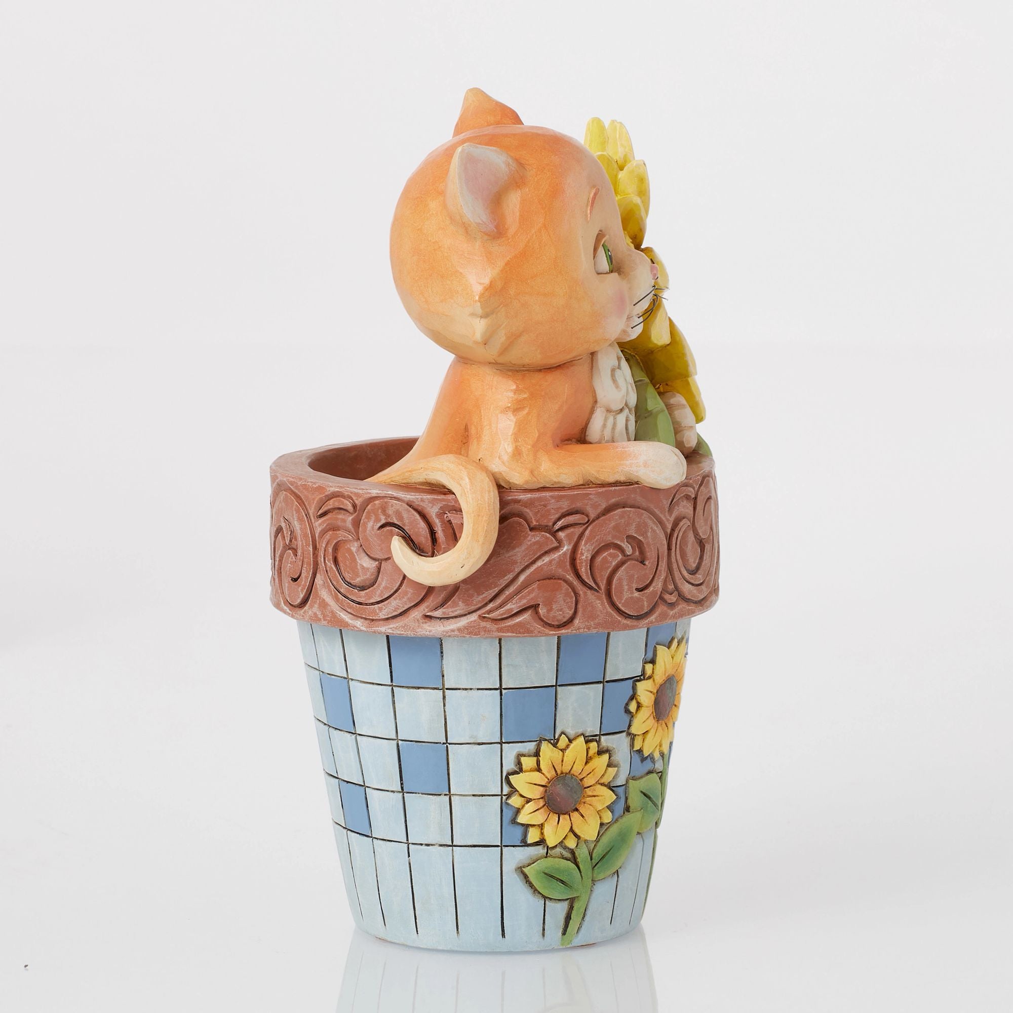 Cat in Flowerpot Figurine – Jim Shore