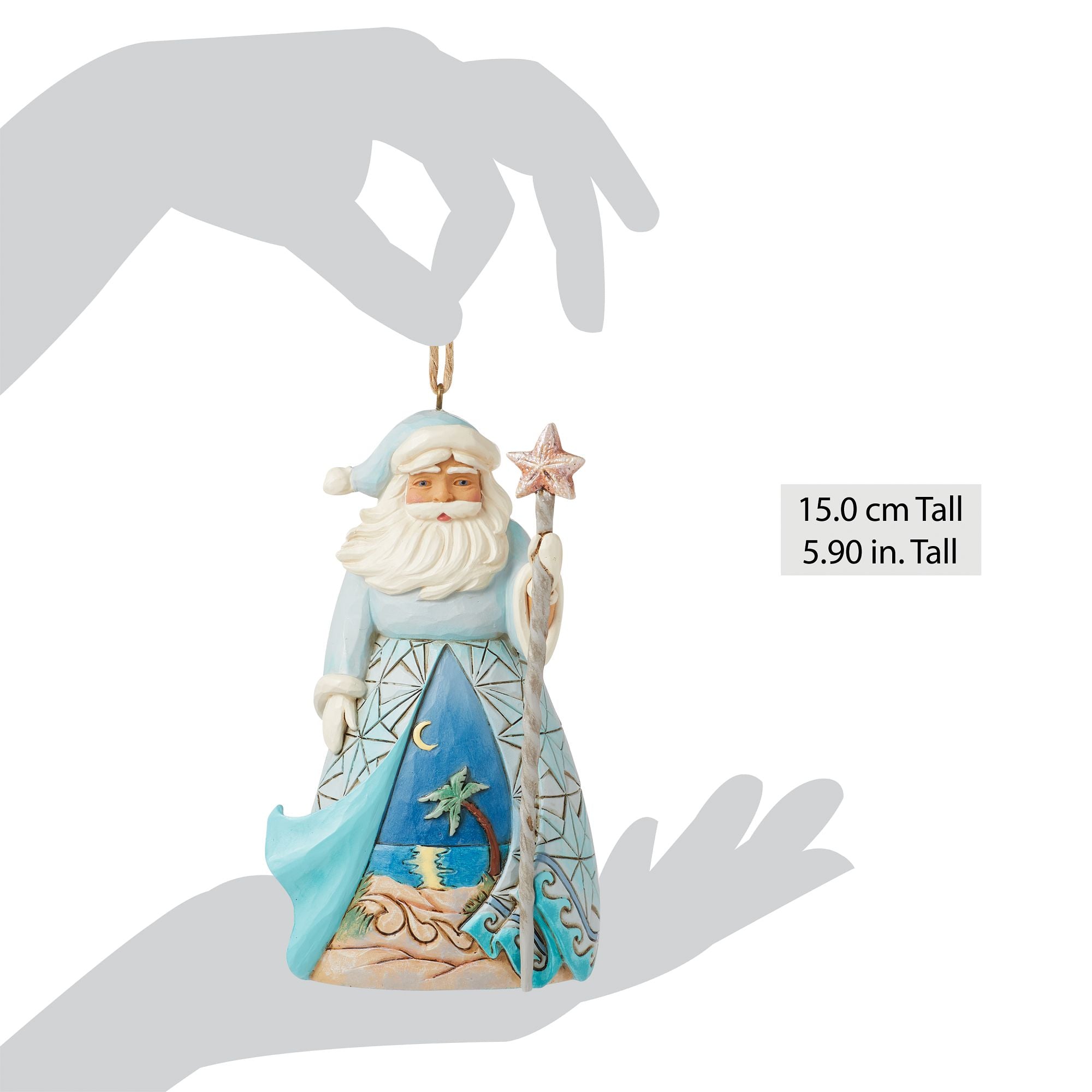 Santa with Starfish Cane Orn – Jim Shore