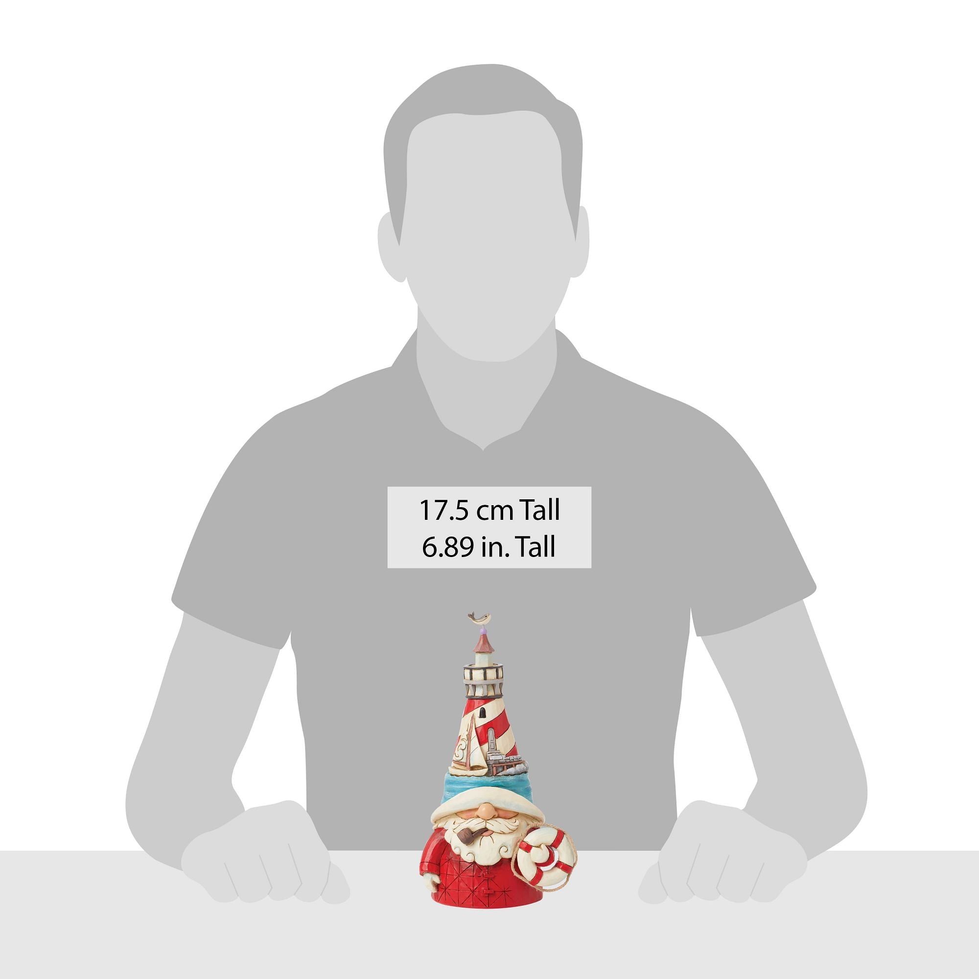 Jim Shore Coastal Lighthouse Hat Gnome Figurine - Thumbnail 5