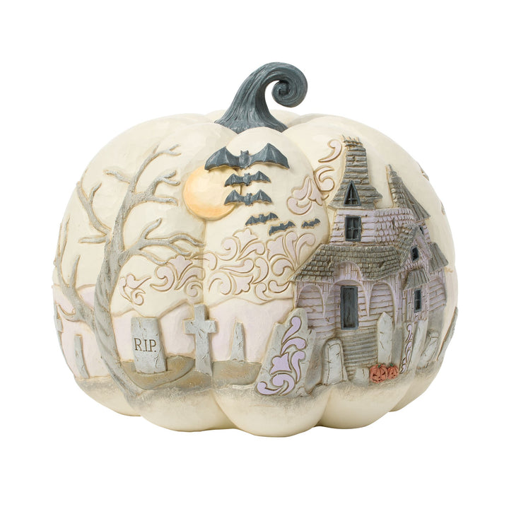 Pumpkin with Bats Flying Fig