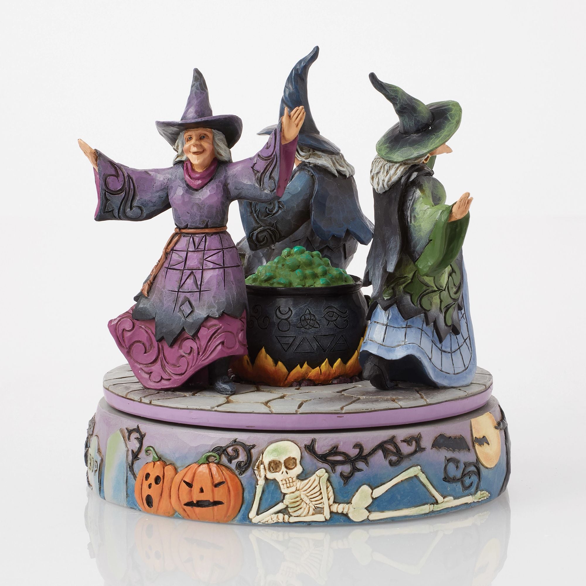 ハロウィン人形 エスメラルダ・スパイダー・ウィッチ Witches Rotating Cauldron Fig – Jim Shore