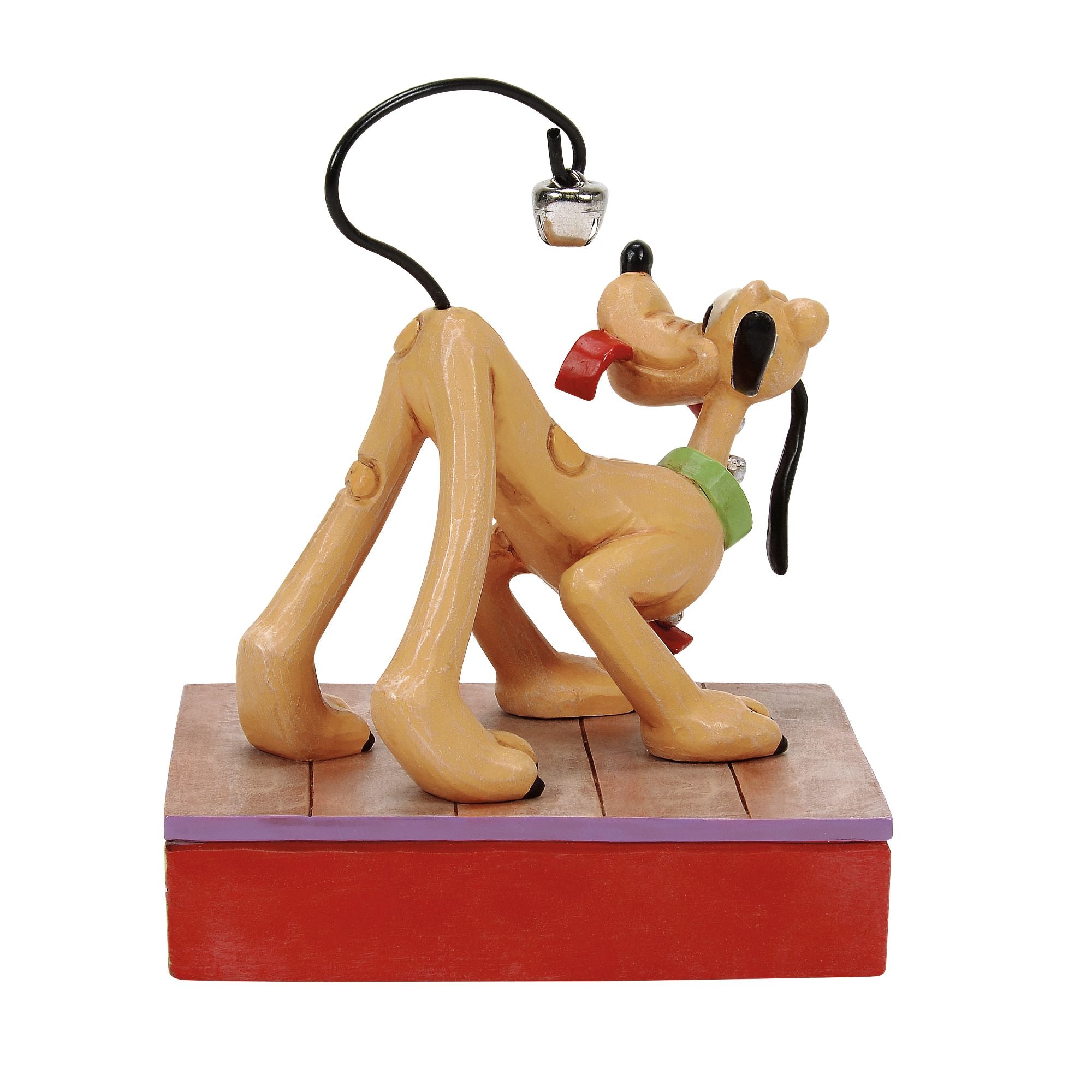 Jim Shore Disney Traditions Pluto Christmas Bell on Tail Figurine