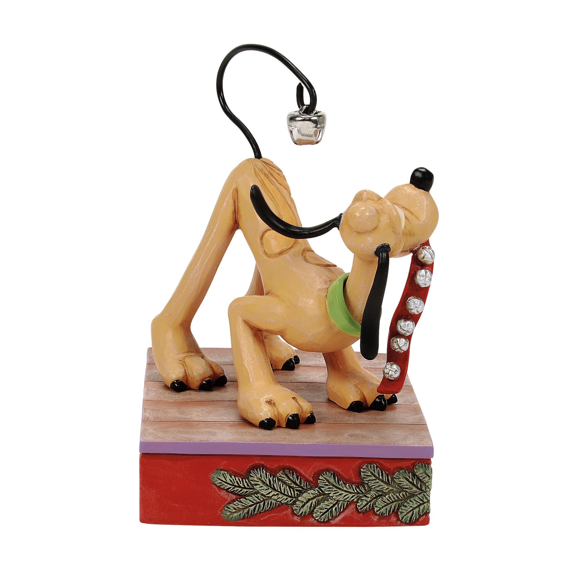 Jim Shore Disney Traditions Pluto Christmas Bell on Tail Figurine - Thumbnail 4
