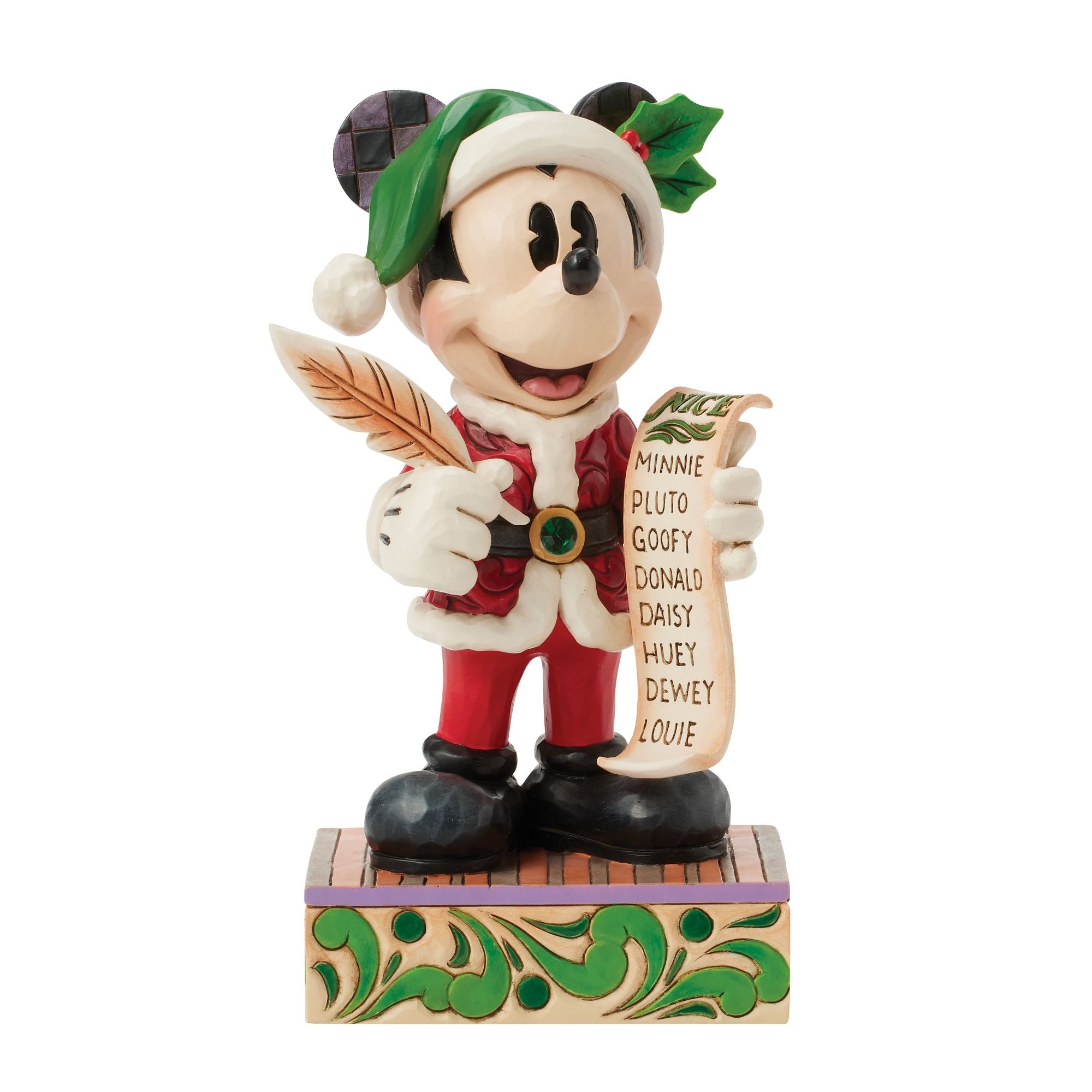 Jim Shore ミッキー サンタ 置物 Santa Mickey with List – Jim Shore