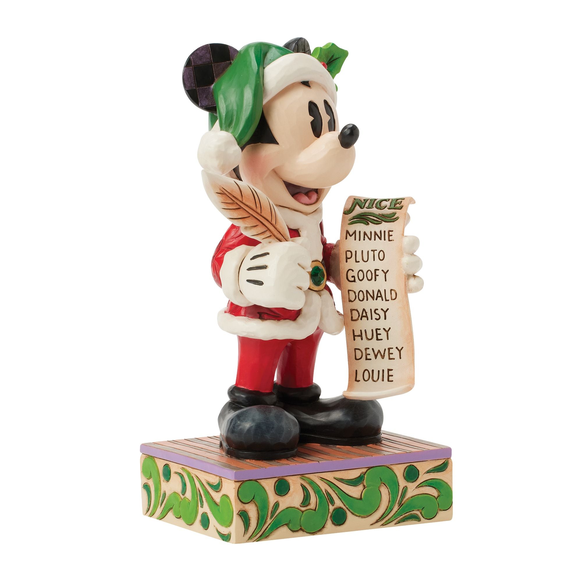 Santa Mickey with List – Jim Shore