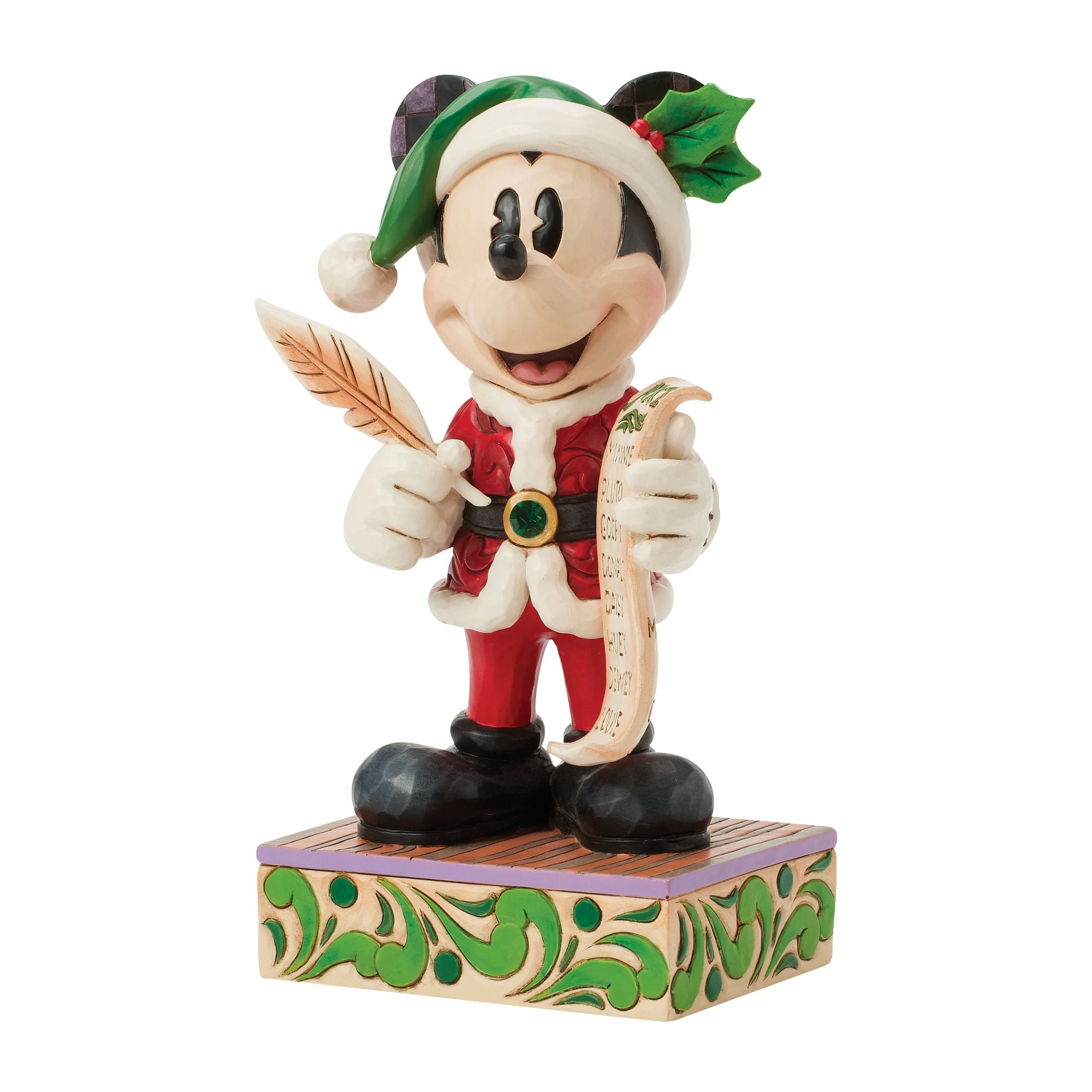 Jim Shore Santa Mickey with List