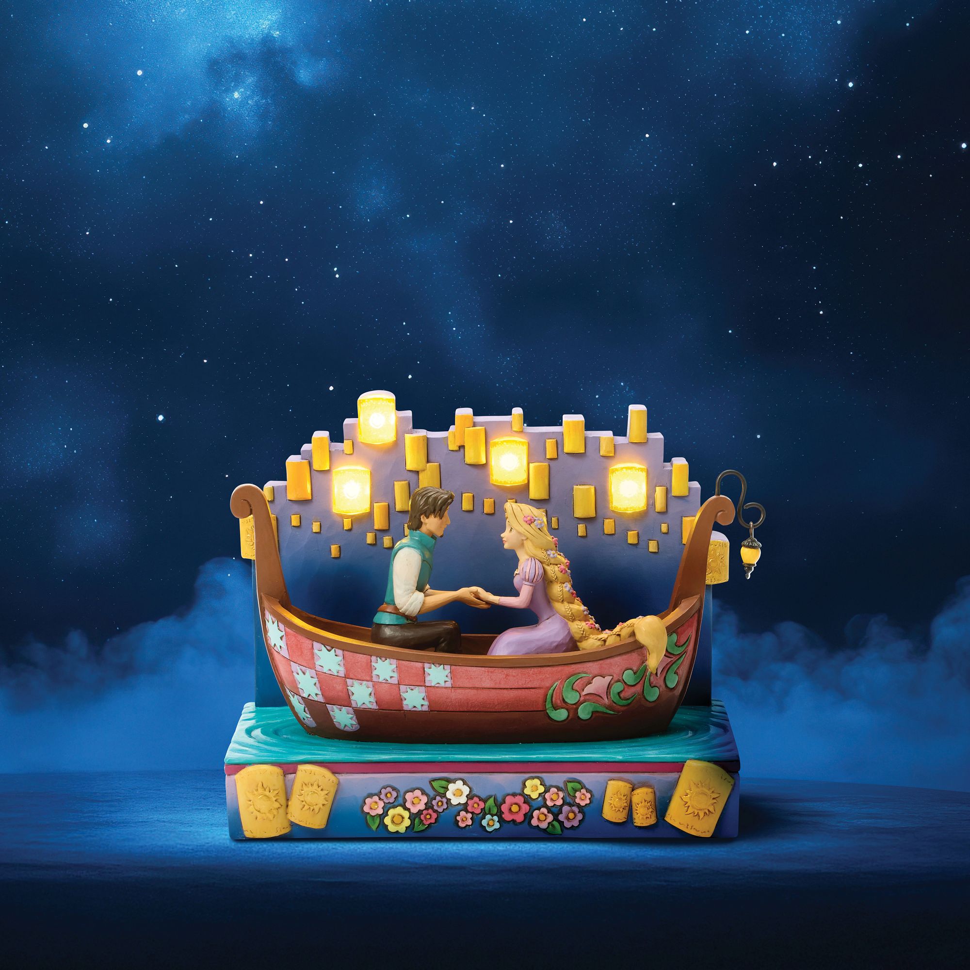Tangled Boat with LED Lanterns – Jim Shore
