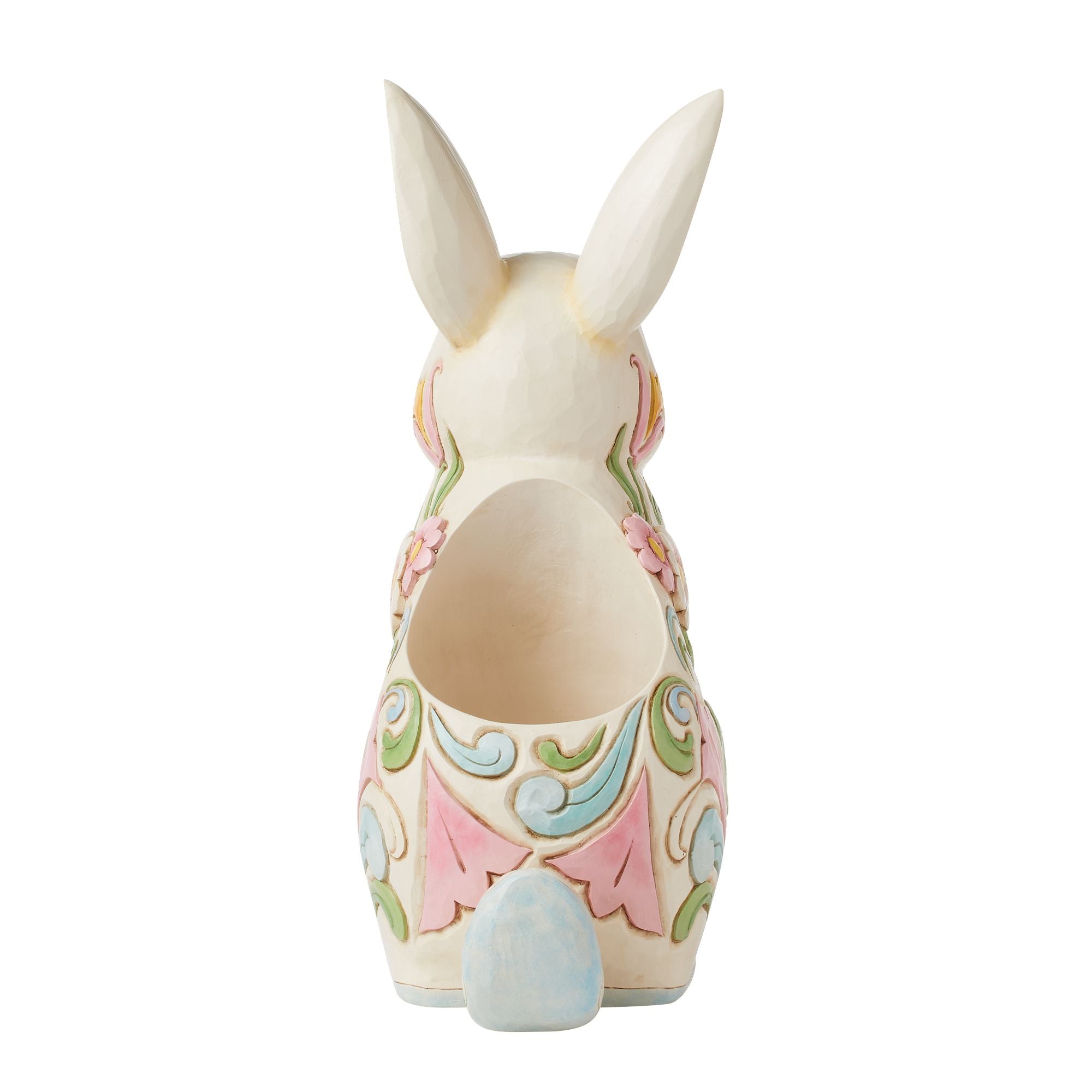 Planter White Floral Rabbit – Jim Shore