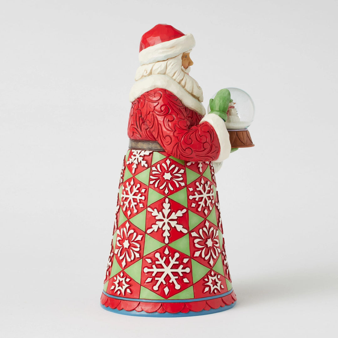 Santa Holding Mini Globe Fig Jim Shore Santa Holding Mini Globe Fig Jim Shore