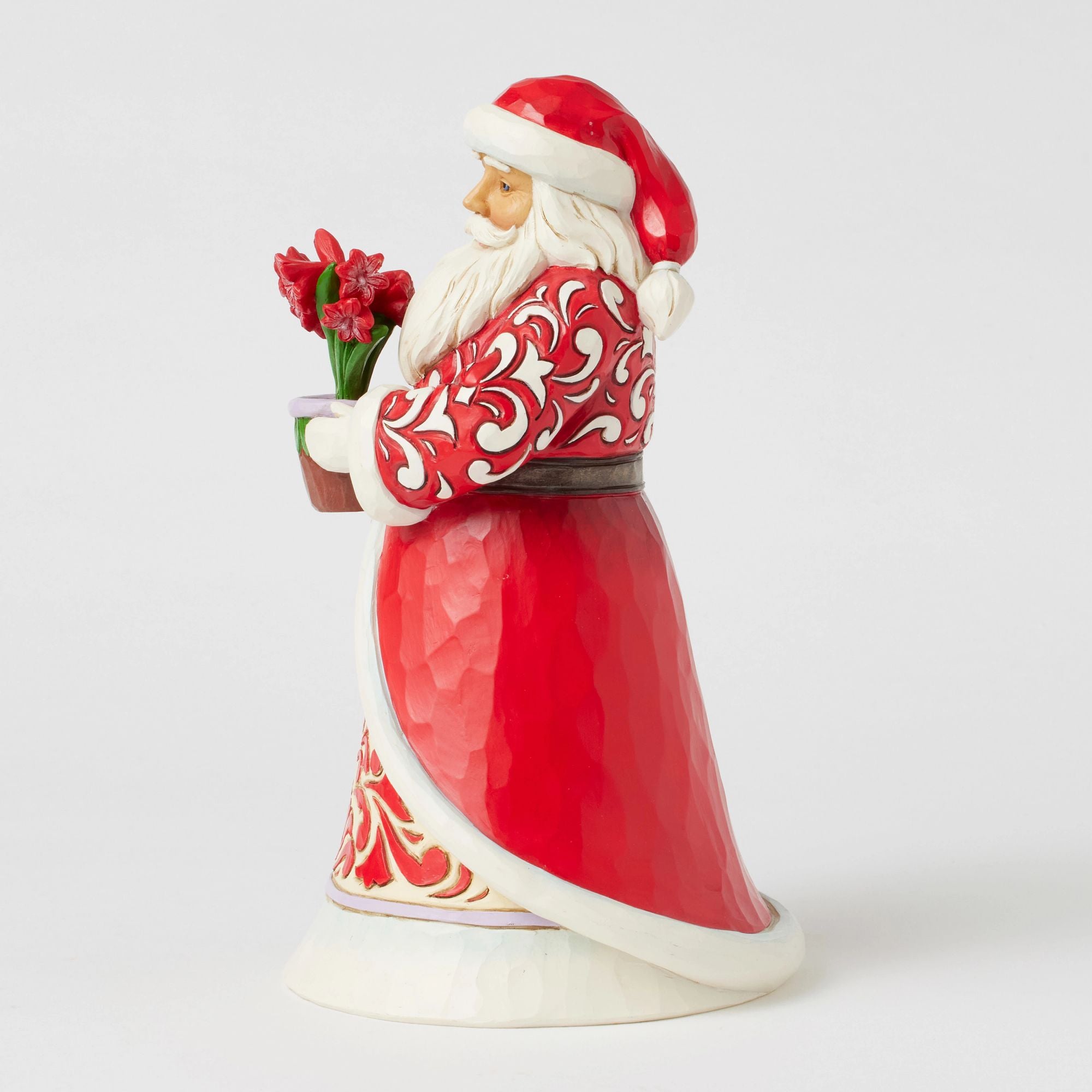 Santa with Blooming Amaryllis – Jim Shore