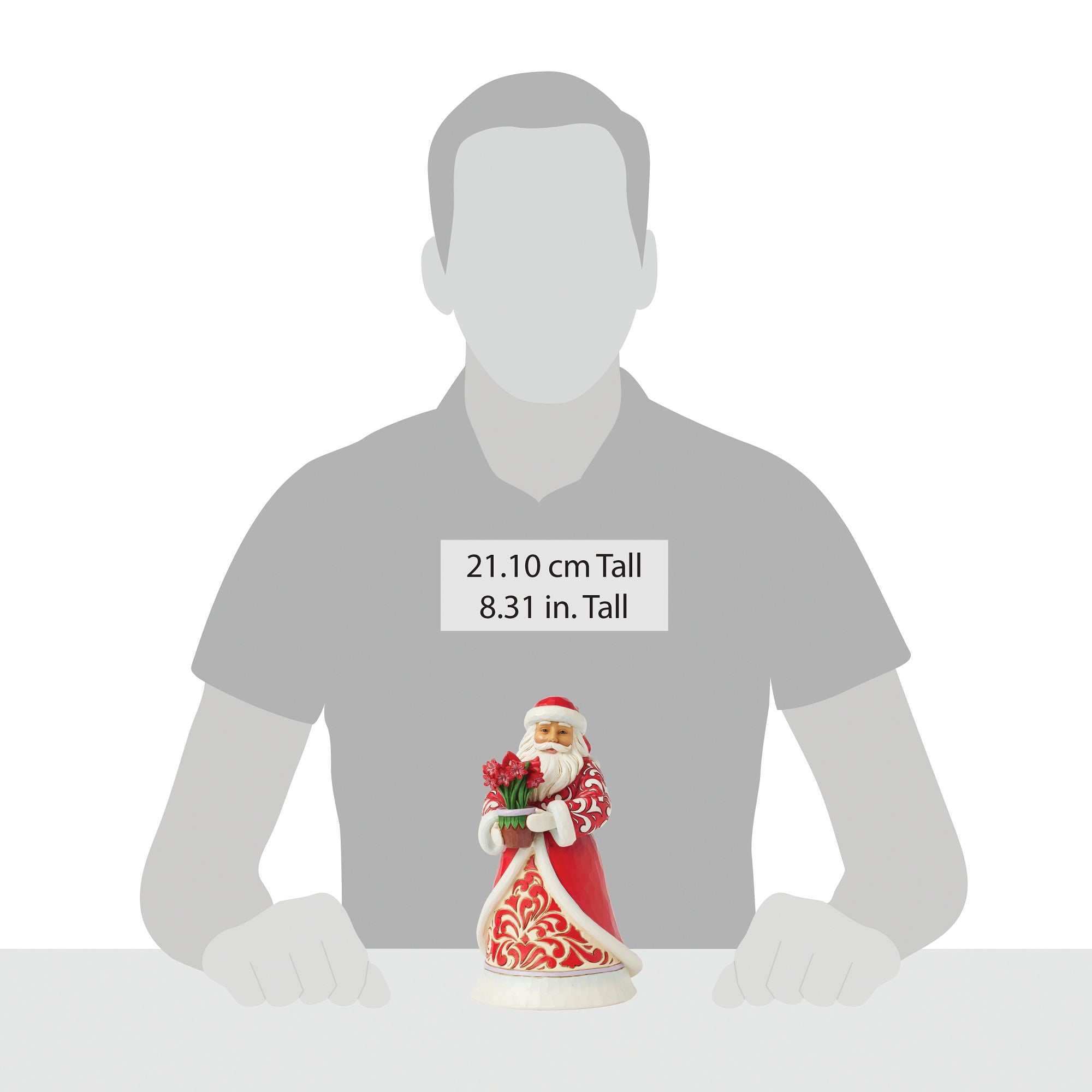 Santa with Blooming Amaryllis – Jim Shore
