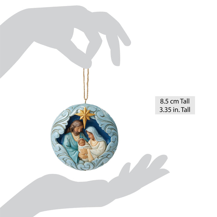 Blue & Gold Holy Family Orn