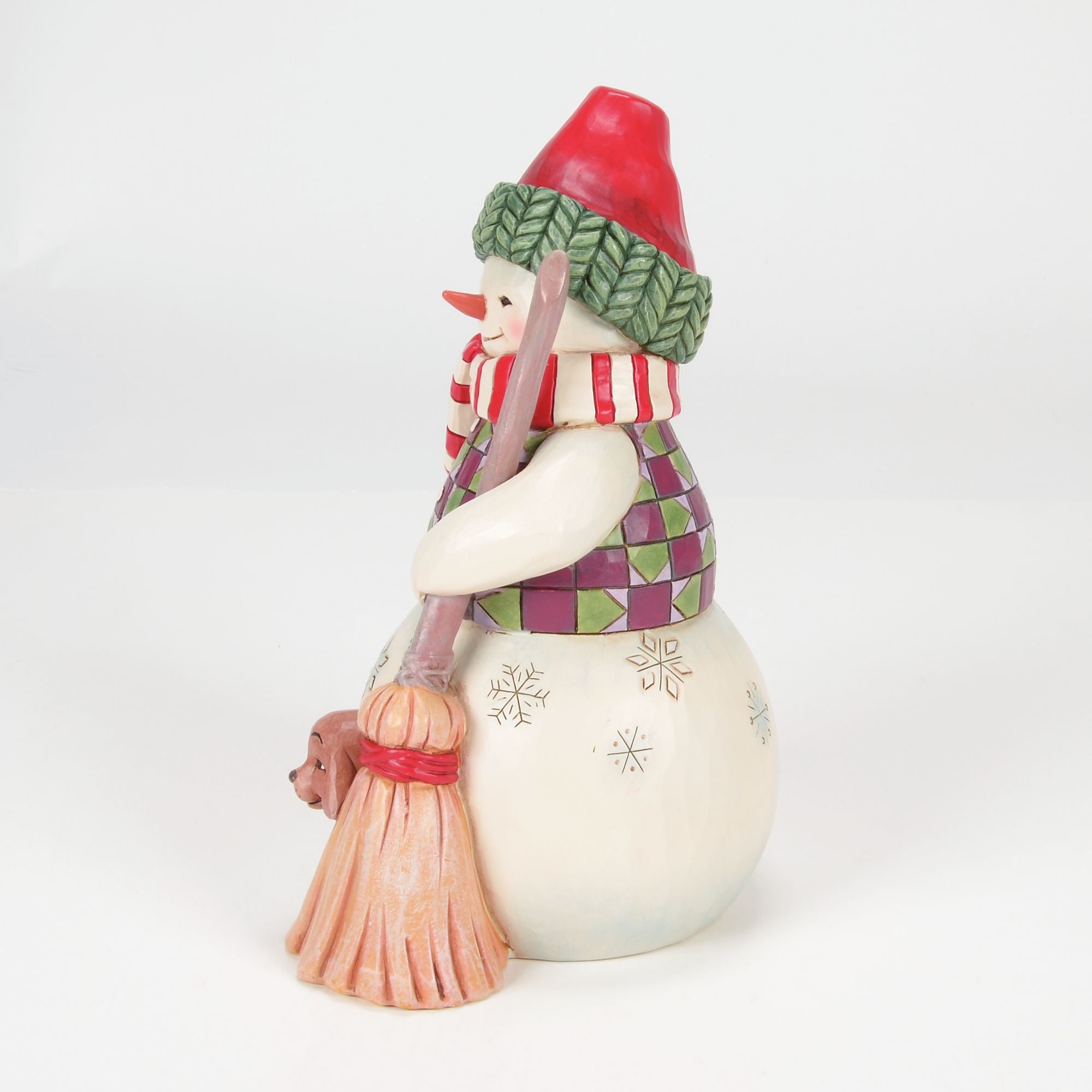 Snowman with Dog Peeking Fig – Jim Shore
