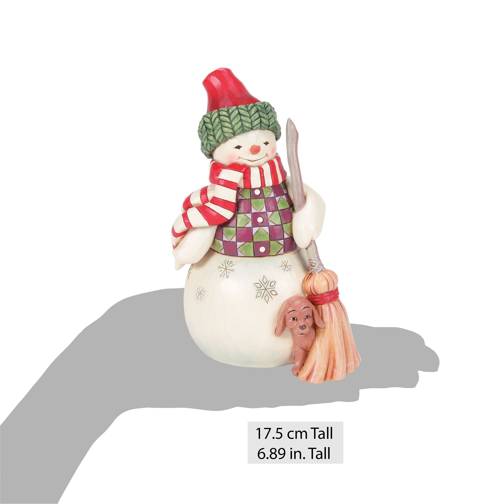 Snowman with Dog Peeking Fig – Jim Shore