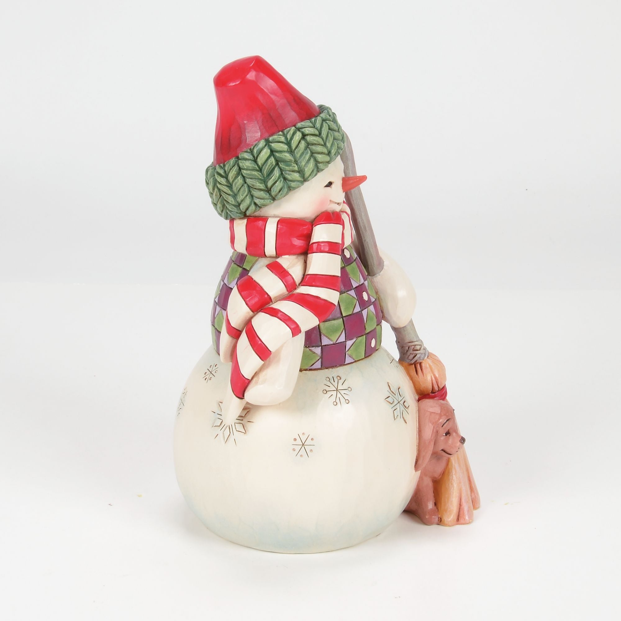 Snowman with Dog Peeking Fig – Jim Shore