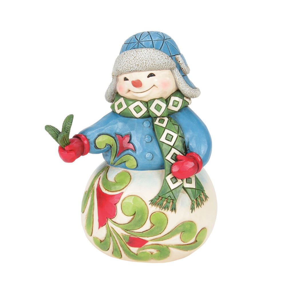 Snowman Evergreen Sprig Fig – Jim Shore