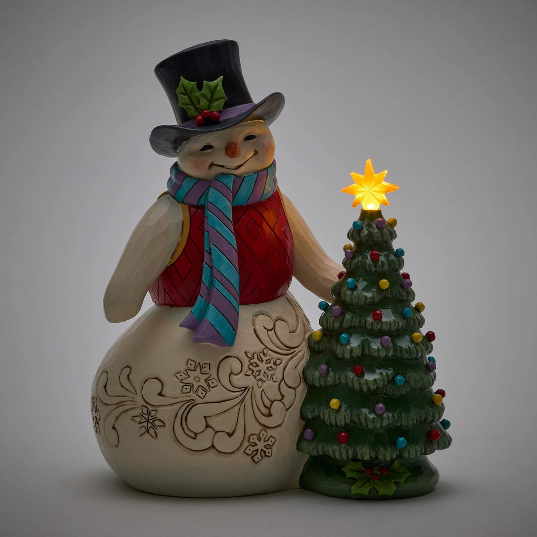 Snowman With Vintage Fig