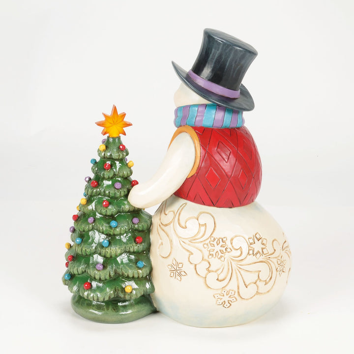 Snowman With Vintage Fig
