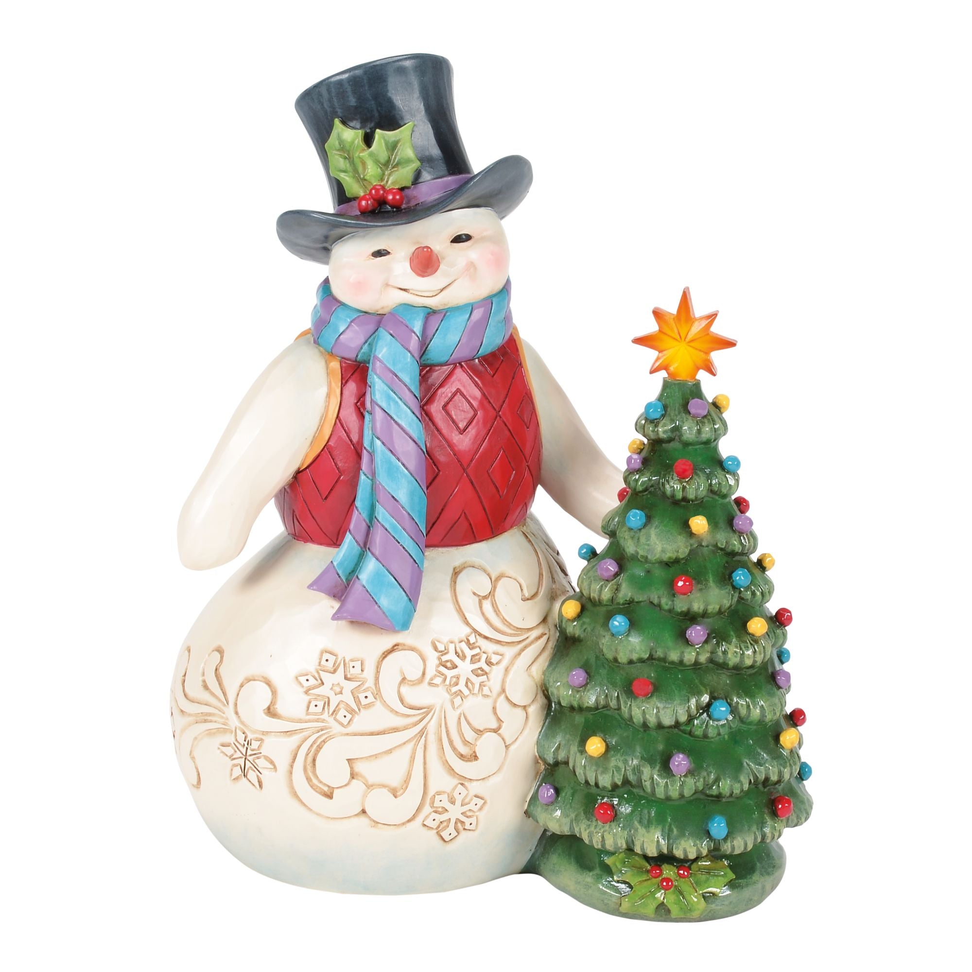 Snowman With Vintage Tree – Jim Shore