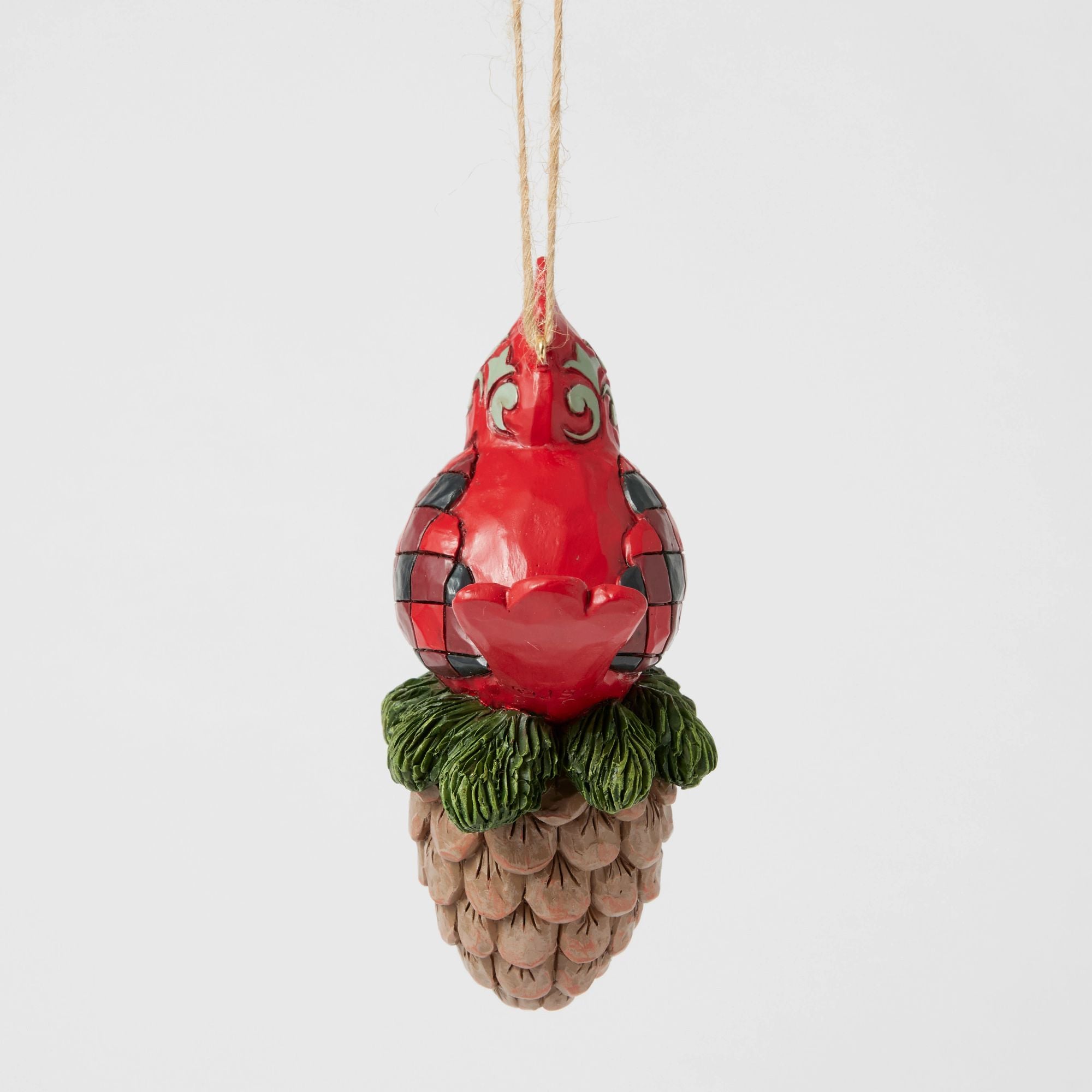 Highland Glen Cardinal Pine Ornament - Thumbnail 4