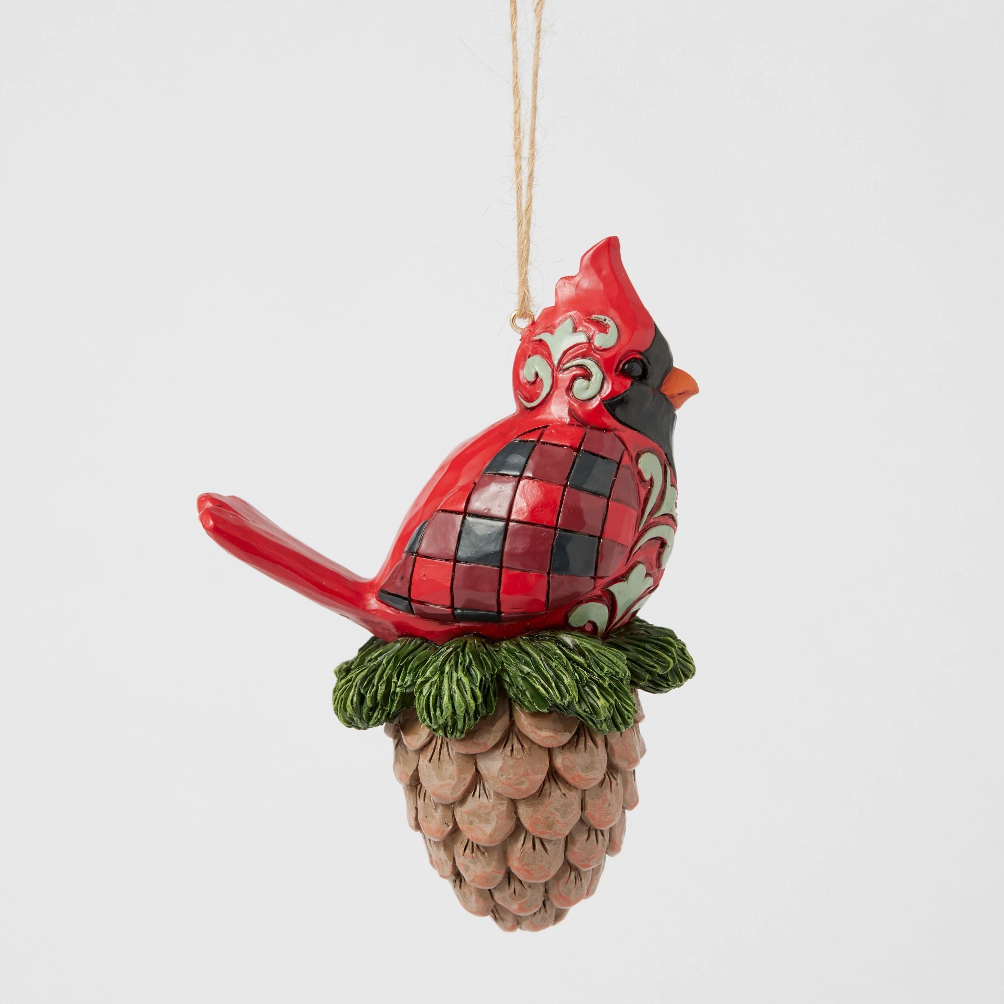 Highland Glen Cardinal Pine Ornament - Thumbnail 5