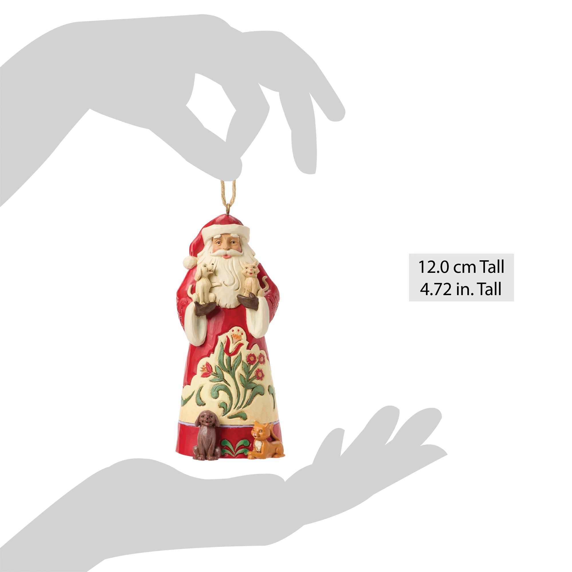 Santa With Pets Ornament – Jim Shore