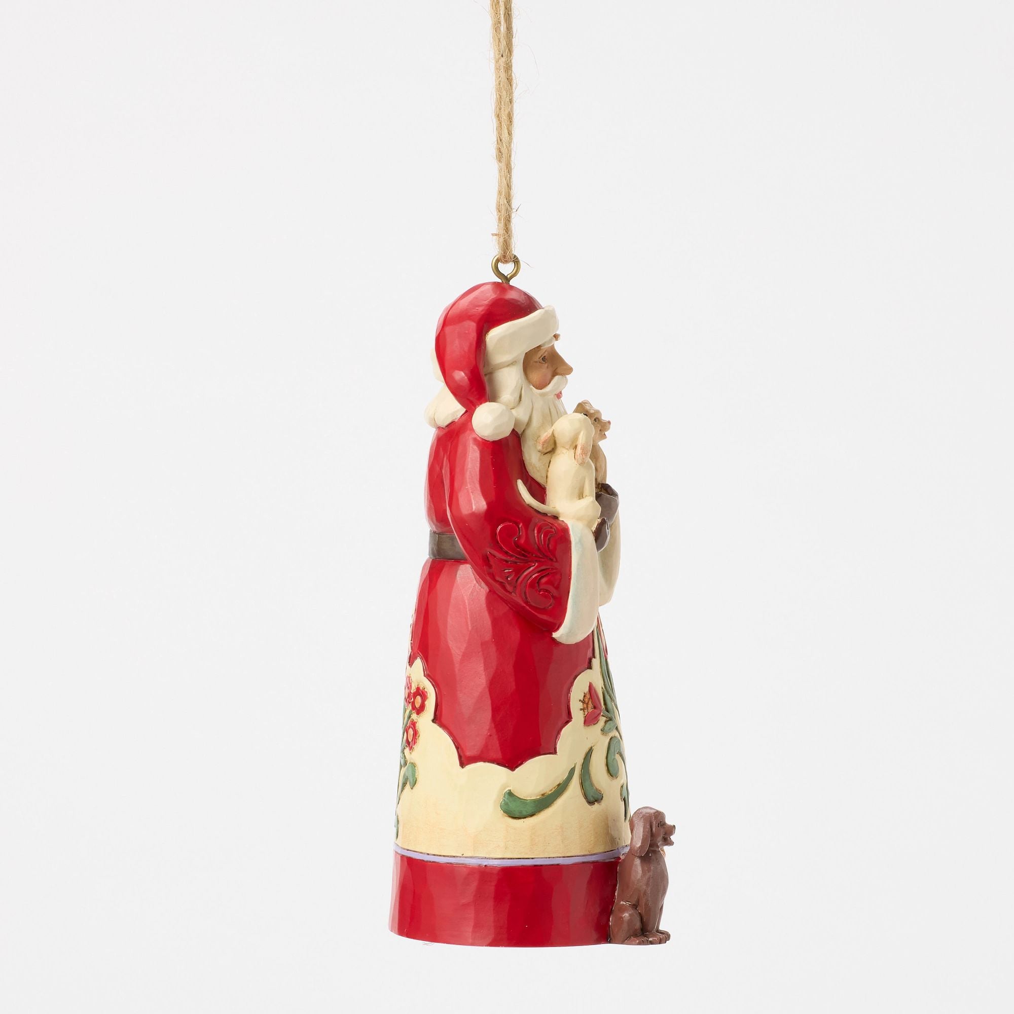 Santa With Pets Ornament – Jim Shore