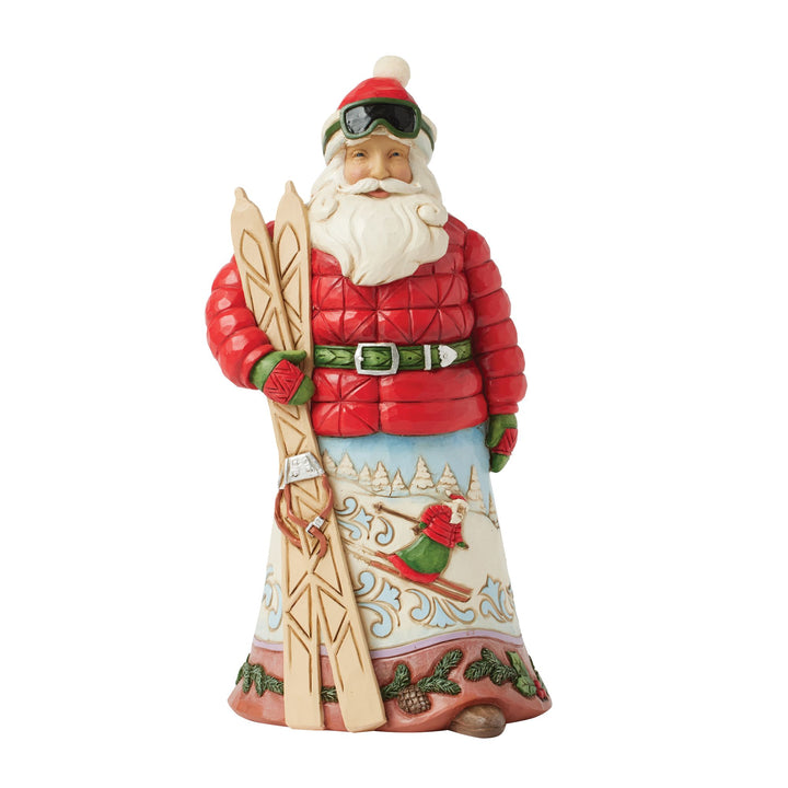 Lodge Santa With Ski Fig