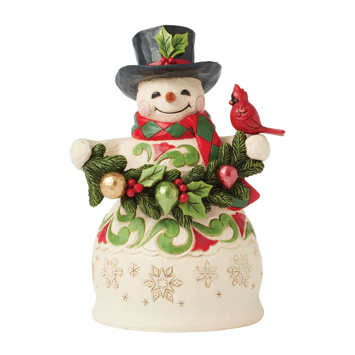 Snowman Garland &amp; Cardinal Fig