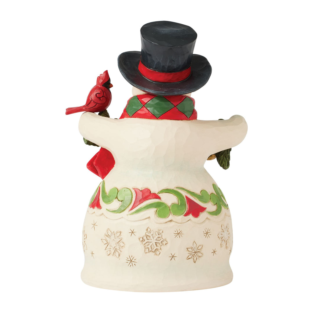 Snowman Garland &amp; Cardinal Fig