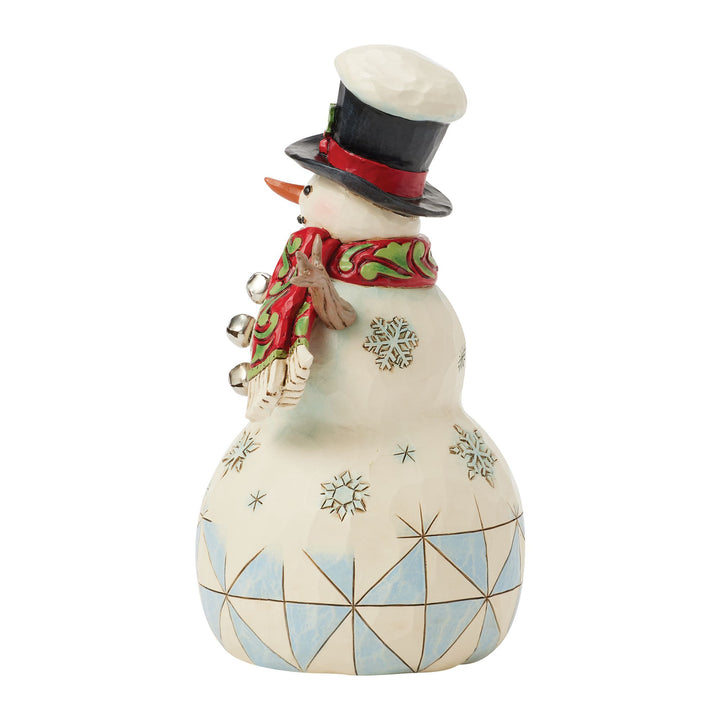 Snowman with Cardinal &amp; Twig