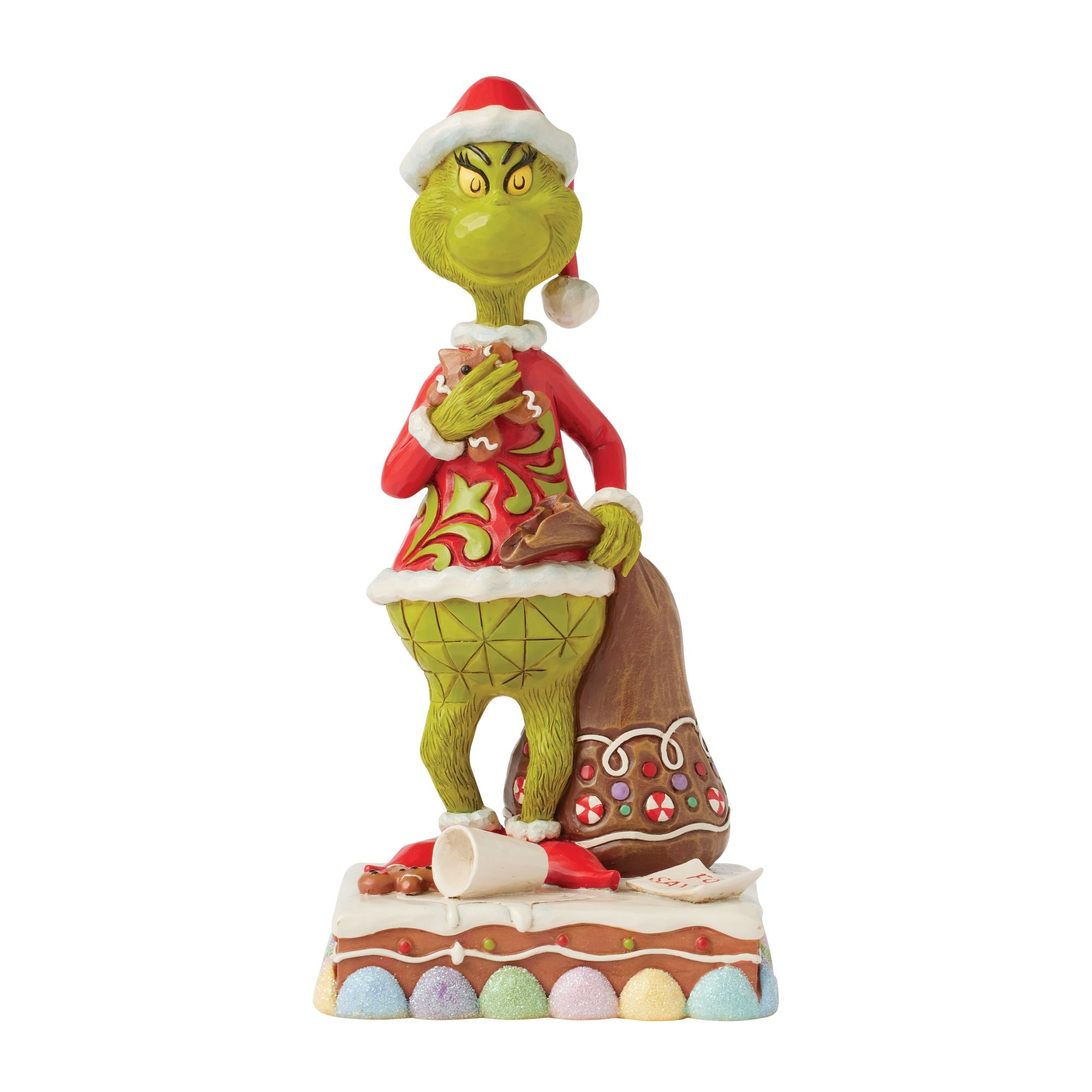 新品　Jim Shore ジムショア　グリンチ フィギュア クリスマス Grinch Eating Gingerbread Fig – Jim Shore