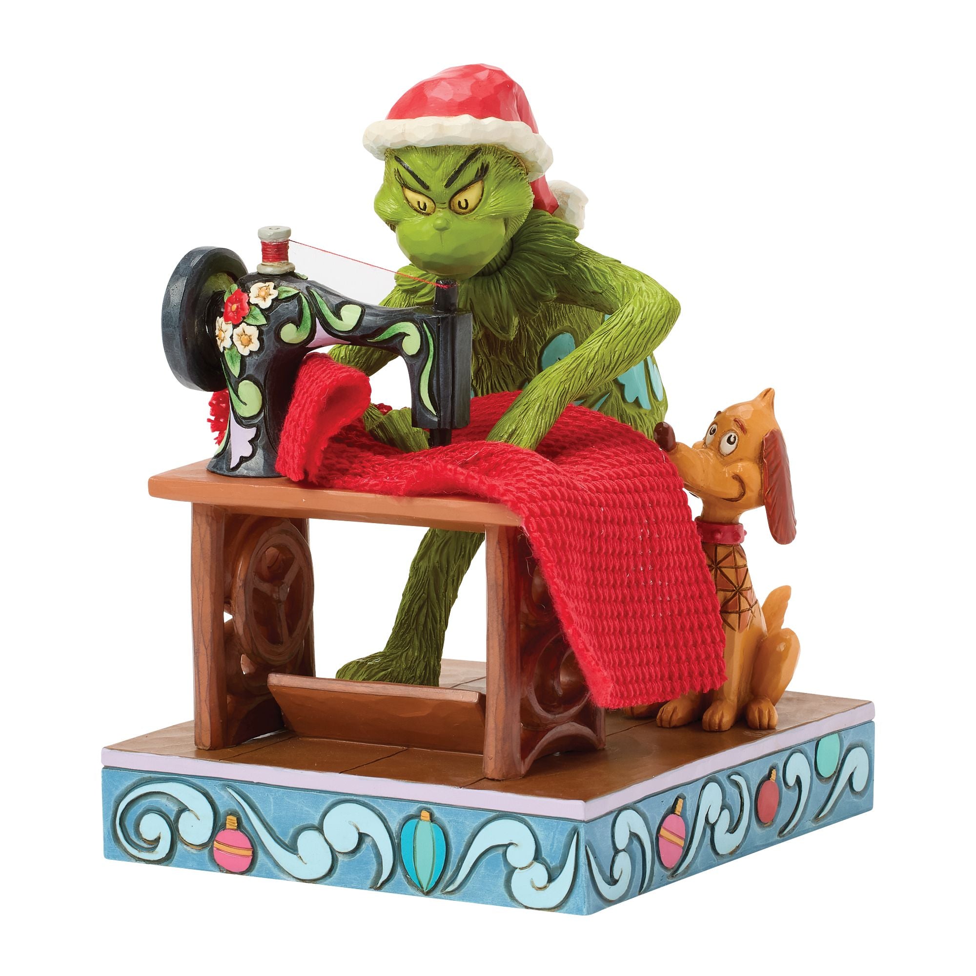 新品　Jim Shore ジムショア　グリンチ フィギュア クリスマス Grinch Sewing Santa Suit Fig – Jim Shore