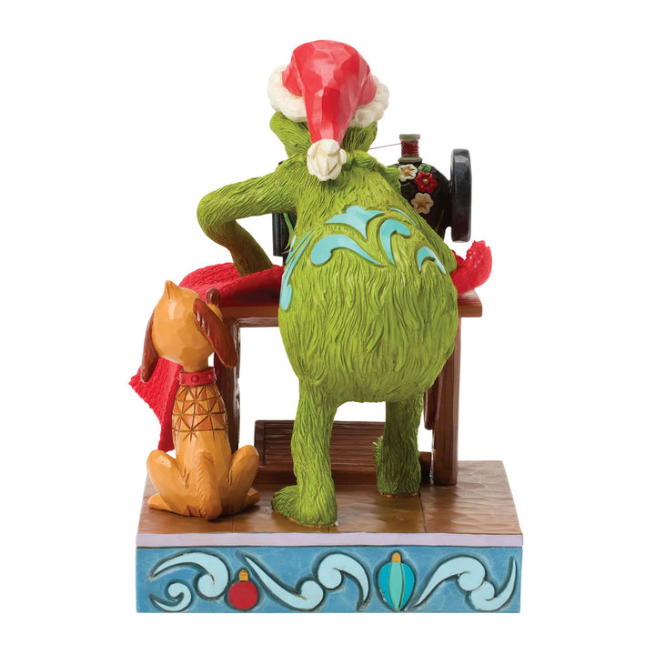 Grinch Sewing Santa Suit Fig
