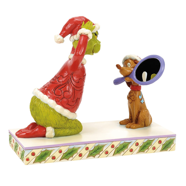 Max Holding Mirror Figurine