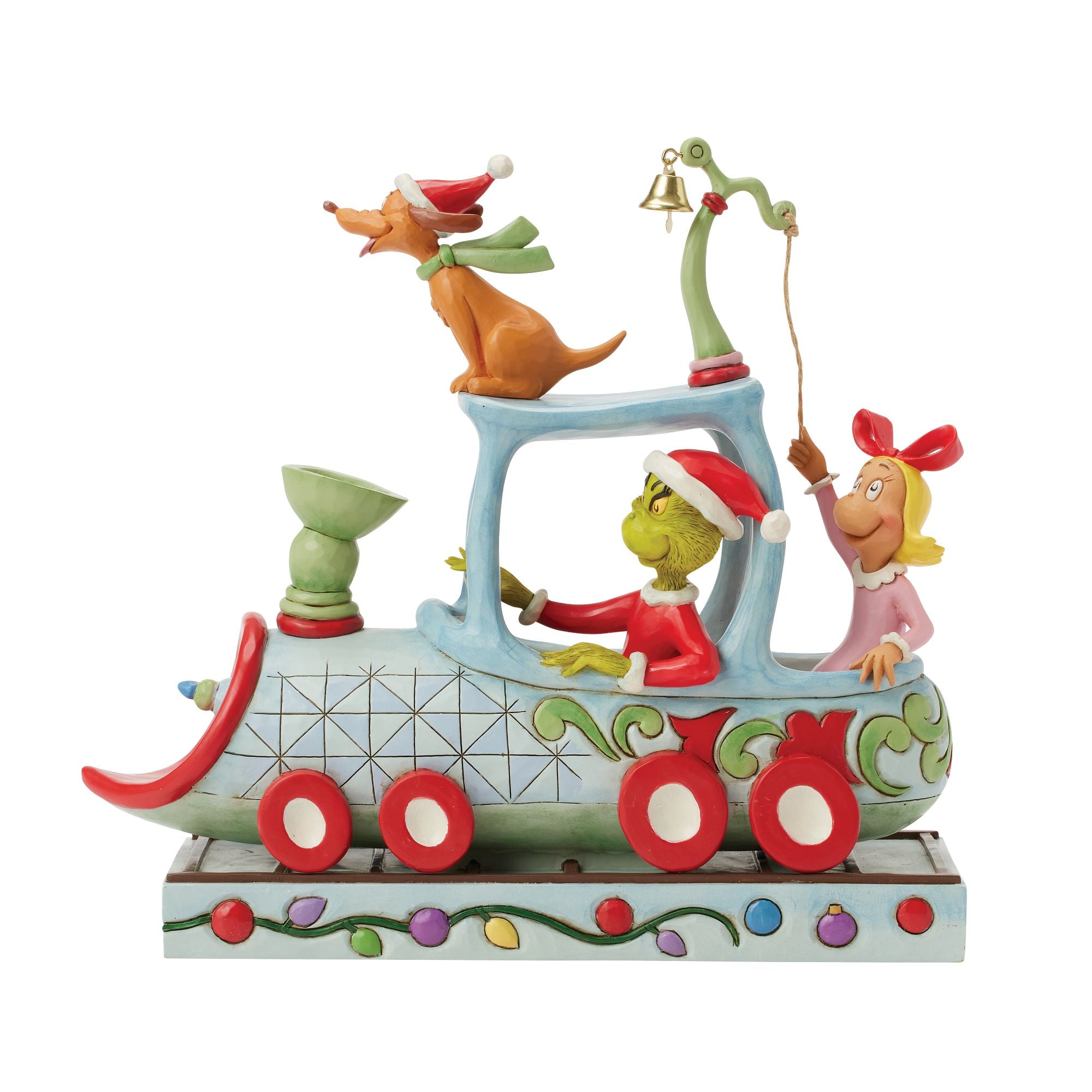 Grinch, Max and Cindy on Train – Jim Shore