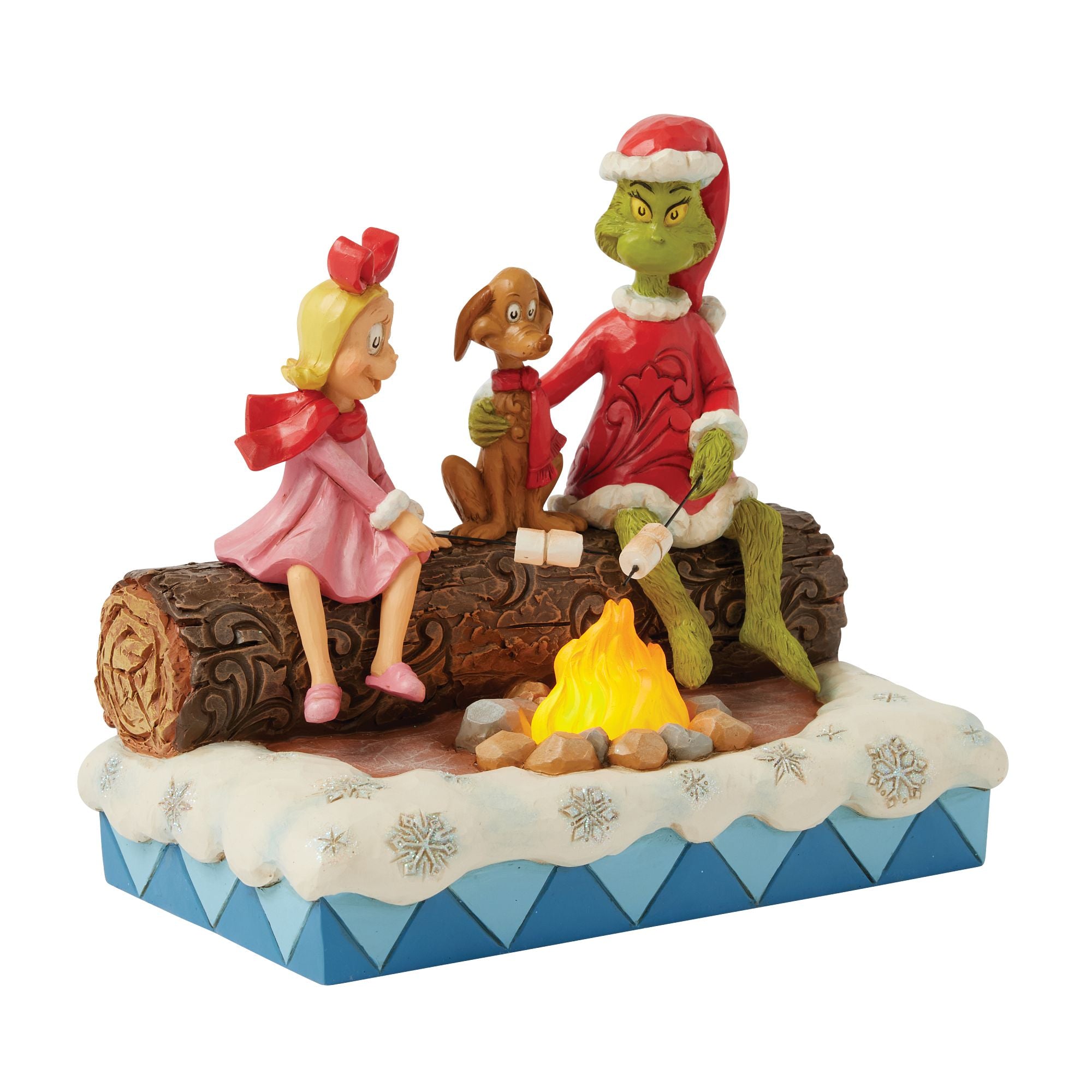 ふーちゃん様 オーダー スモーキーグリーン リース 50cm O-24 Grinch, Max, Cindy Roasting – Jim Shore