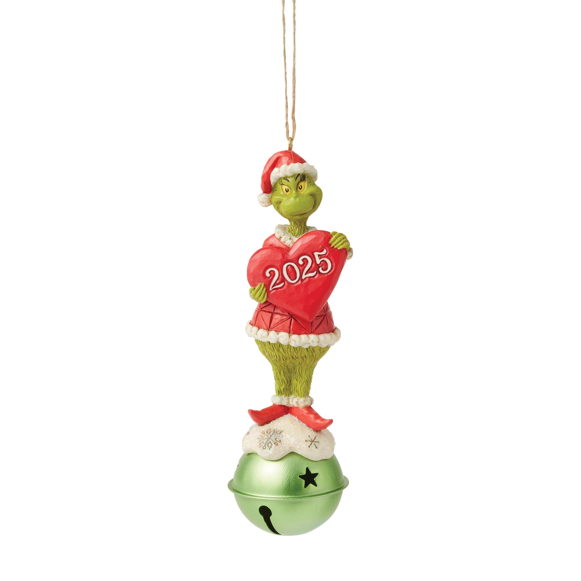 Jim Shore Grinch on Bell Dated Ornament - Thumbnail 2