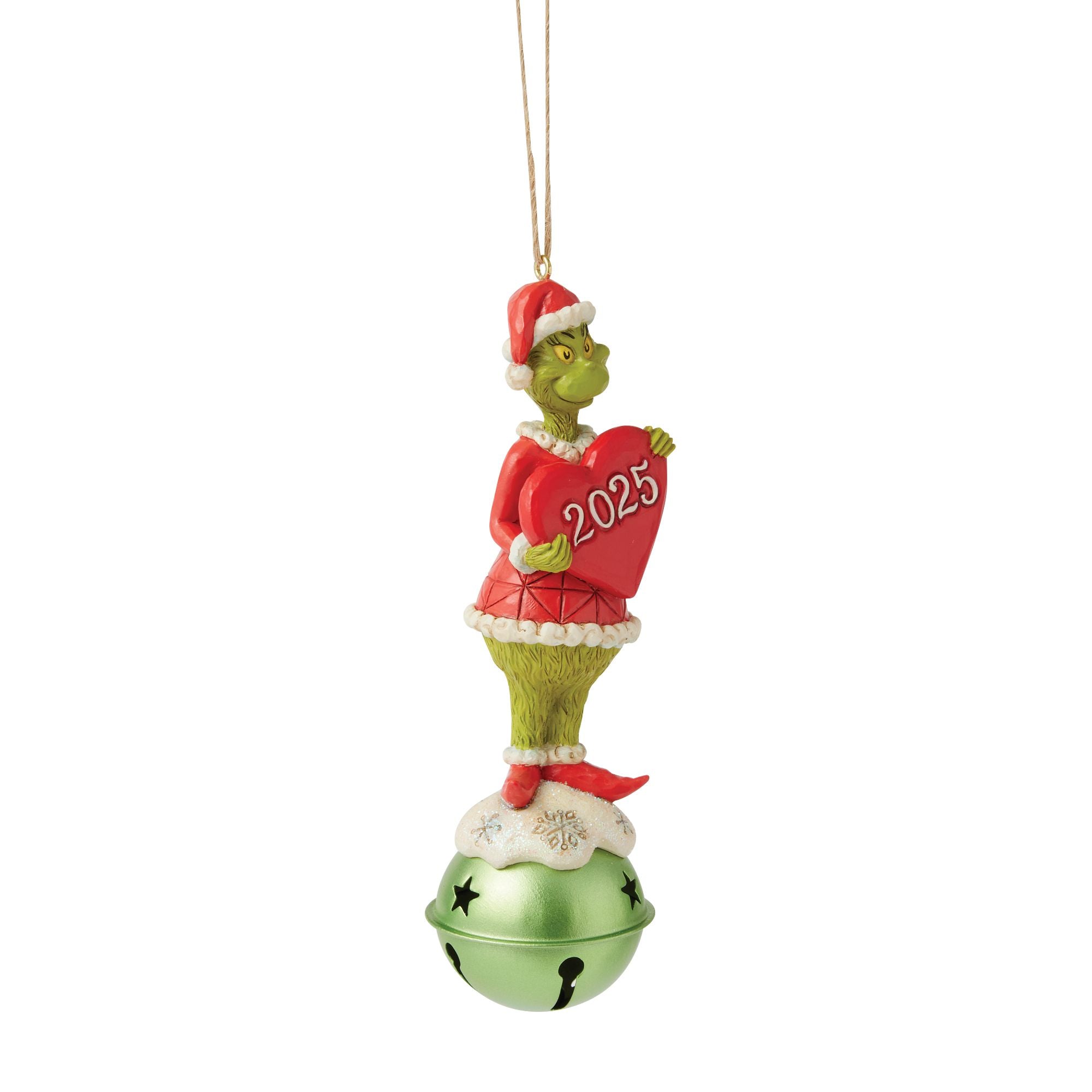 Jim Shore Grinch on Bell Dated Ornament - Thumbnail 3