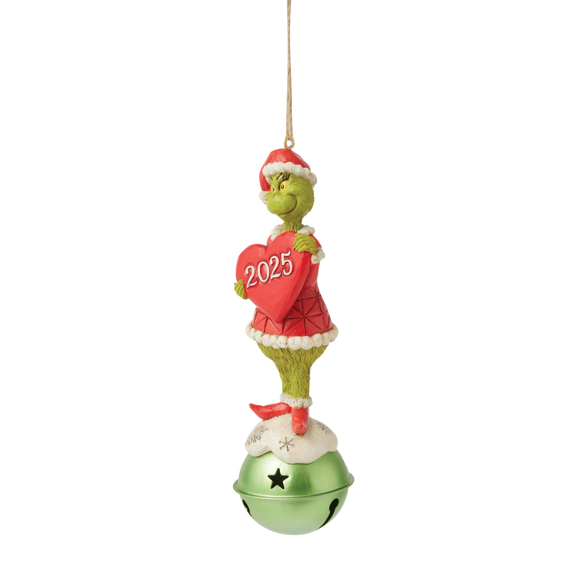 Jim Shore Grinch on Bell Dated Ornament - Thumbnail 4