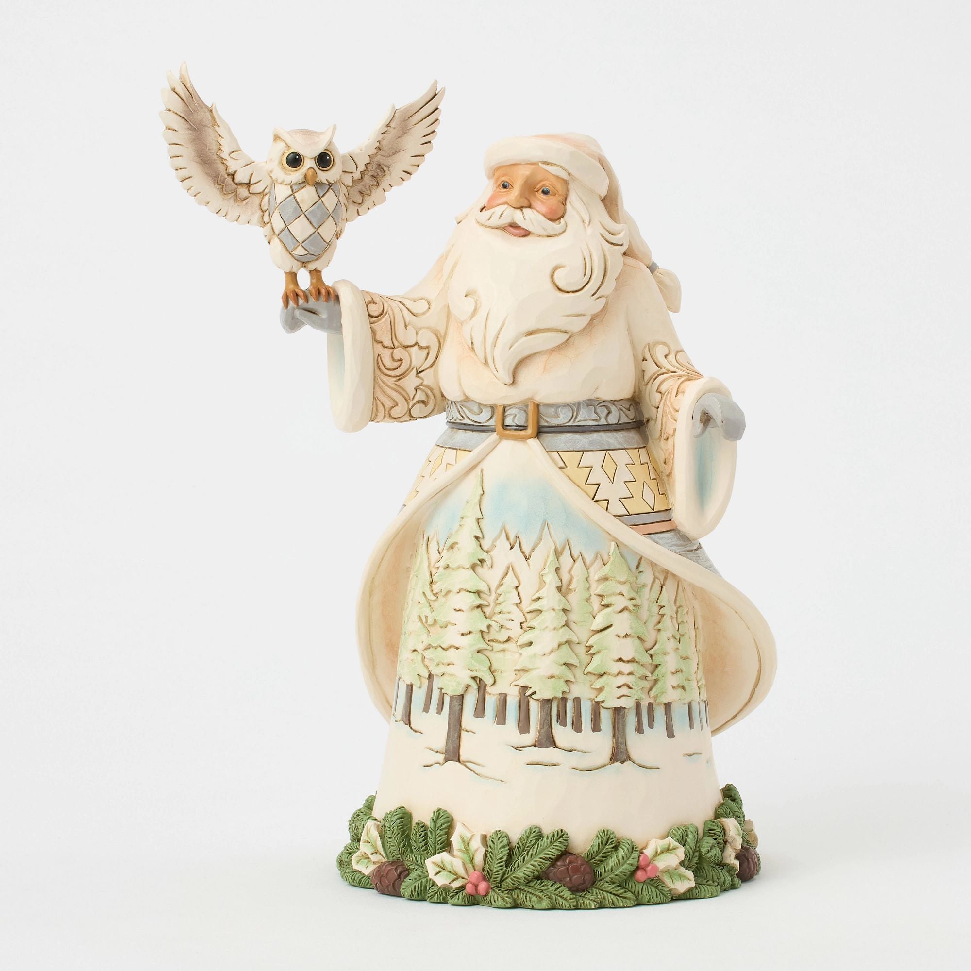 Wdlnd Santa with Owl Figurine – Jim Shore