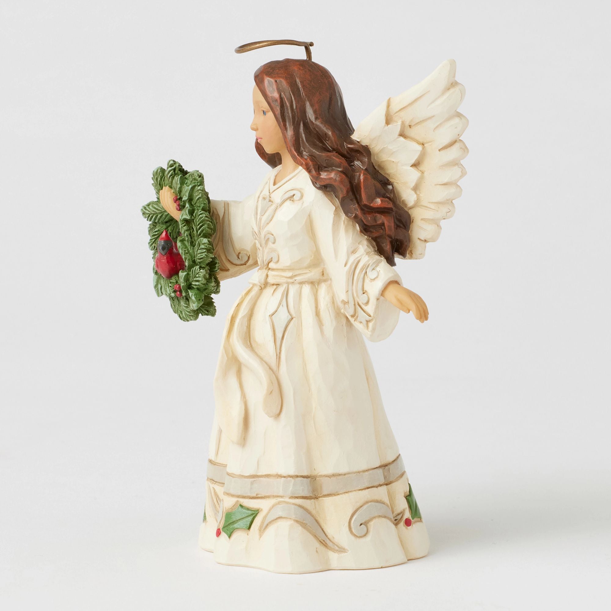 Wdlnd Angel with Cardinal Fig – Jim Shore