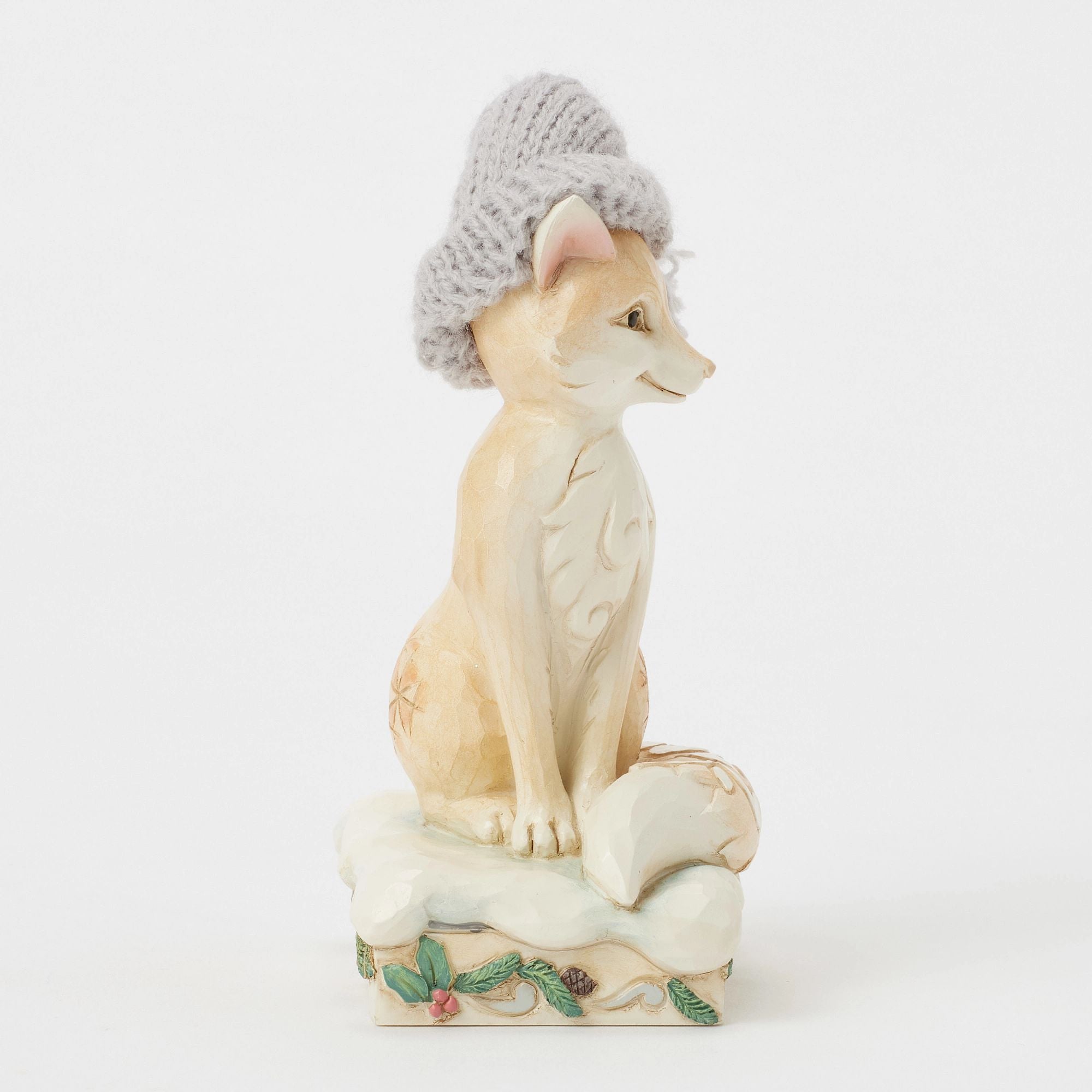 Wdlnd Fox with Knit Hat Fig – Jim Shore