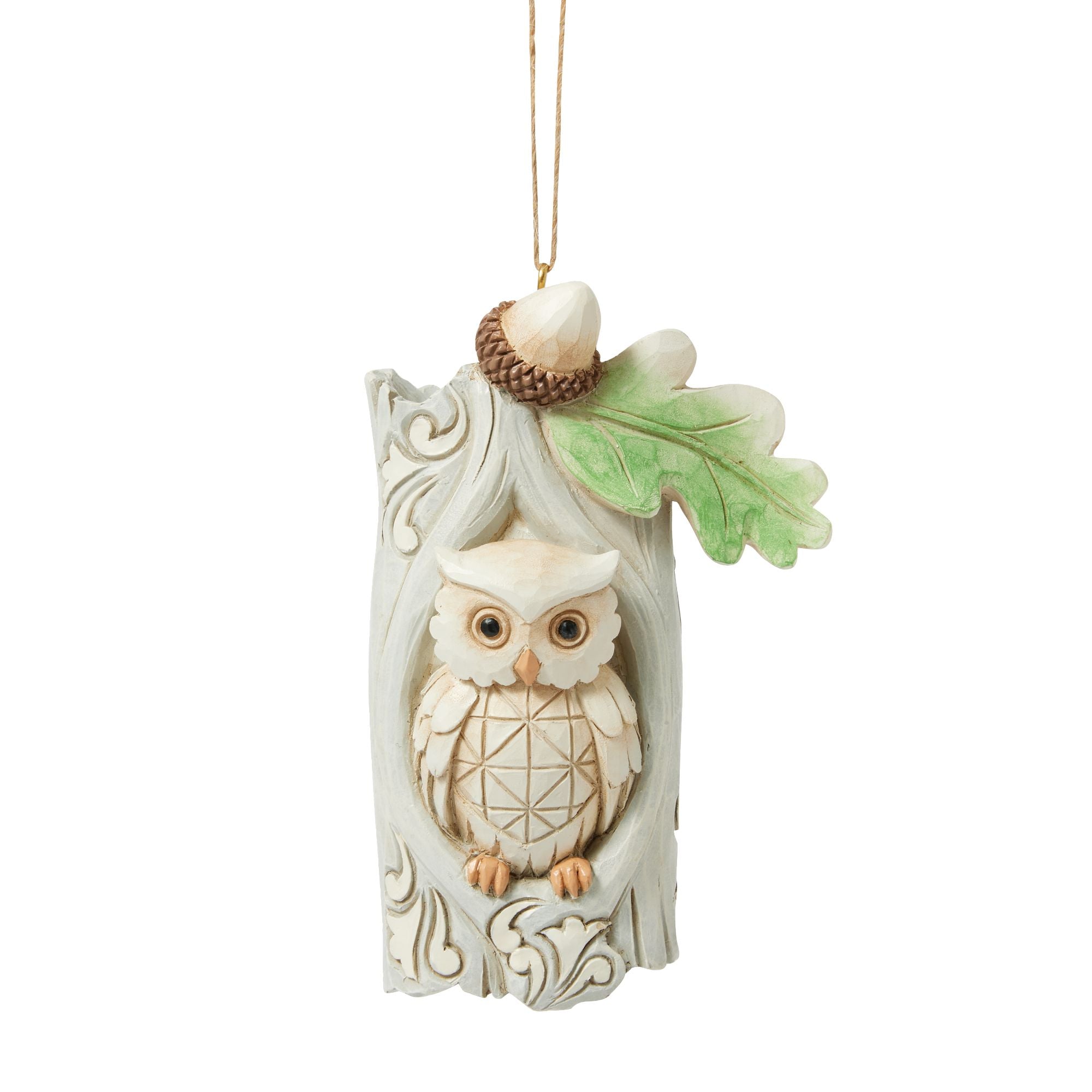 Jim Shore Woodland Owl In Tree Ornament - Thumbnail 2