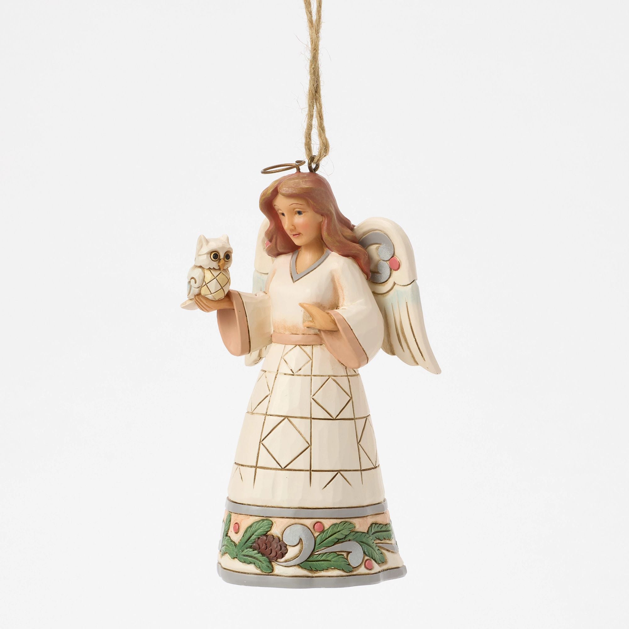 Wdlnd Angel with Owl Ornament - Thumbnail 3