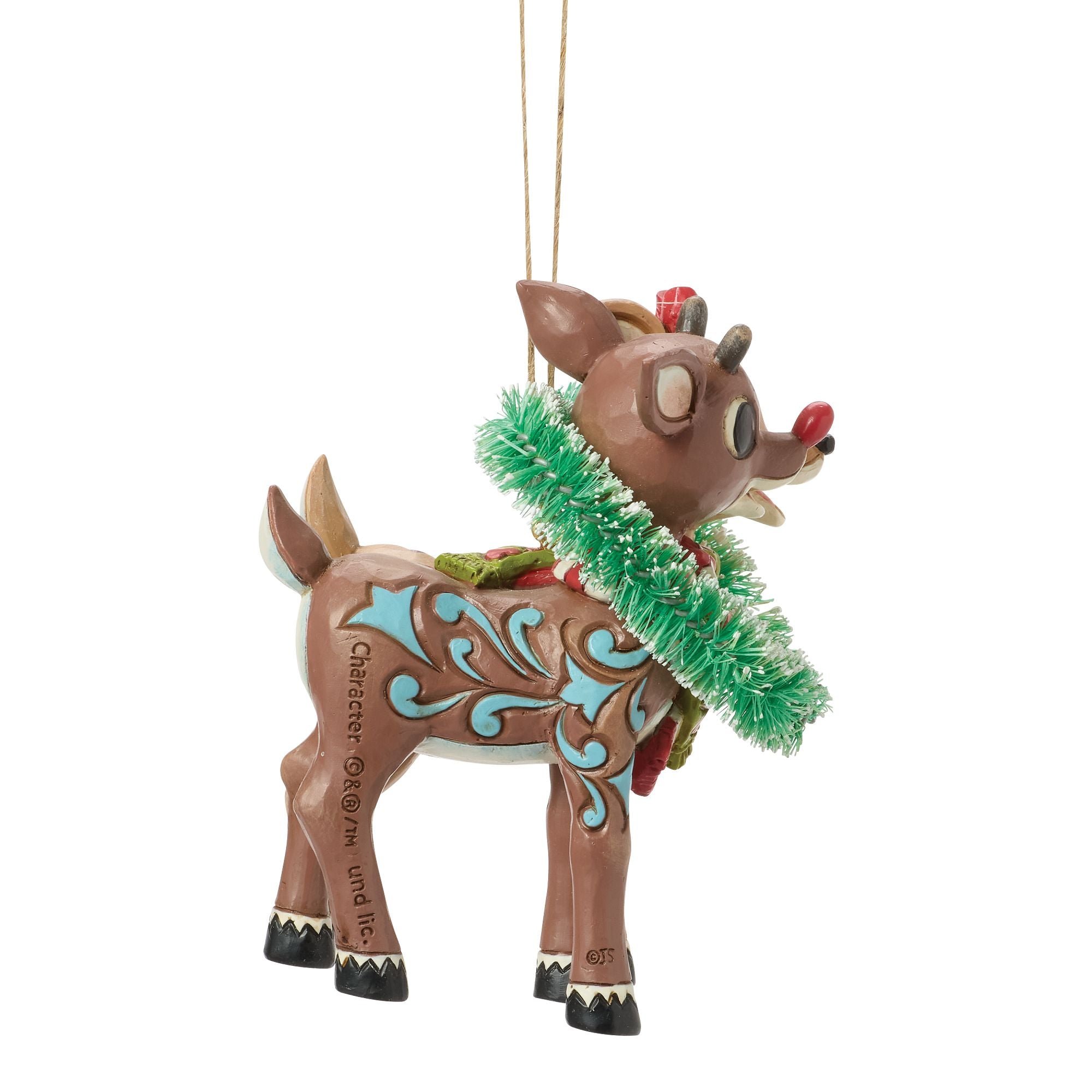Rudolph in Sled Ornament - Thumbnail 4