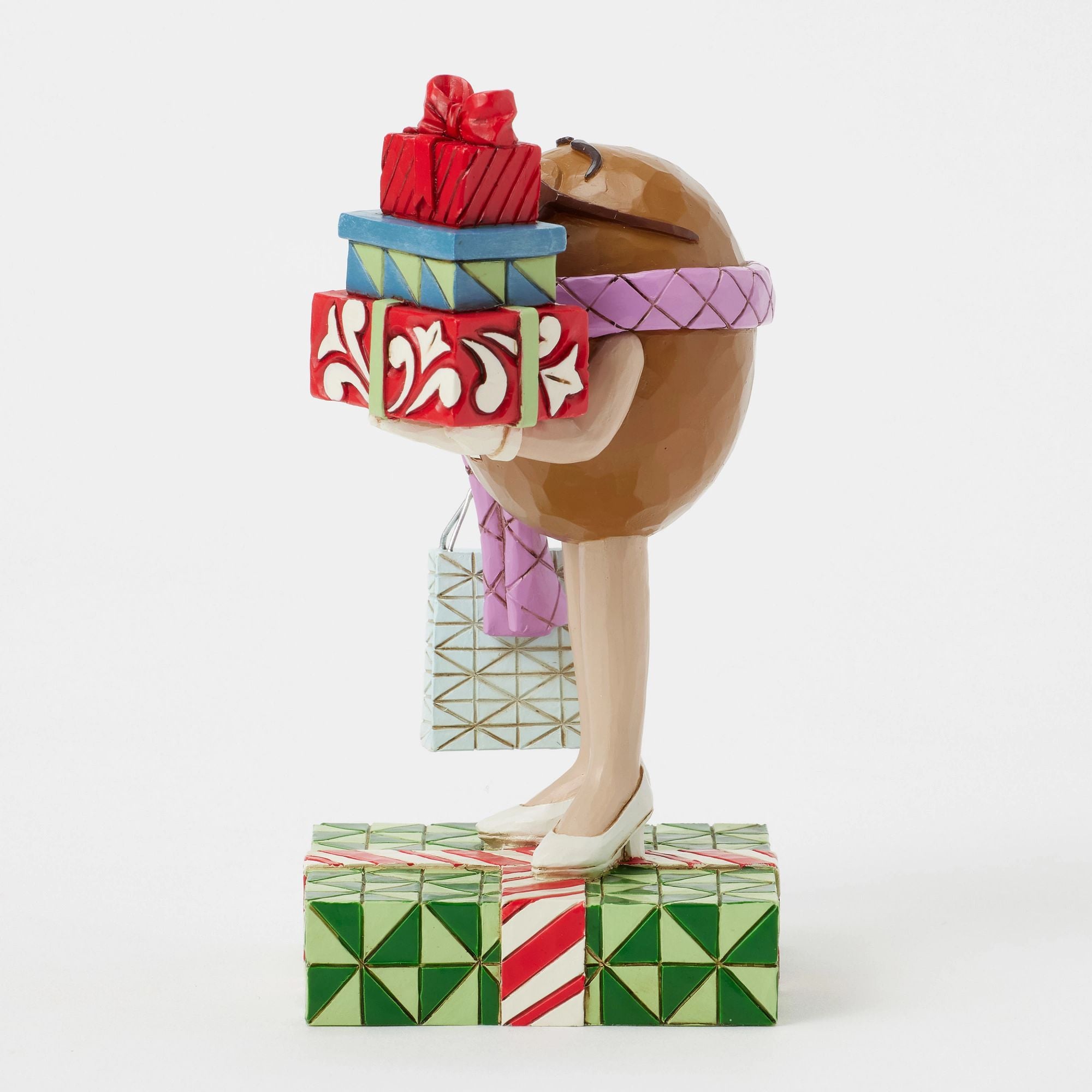 M&M'S Brown Charac w/ Presents – Jim Shore