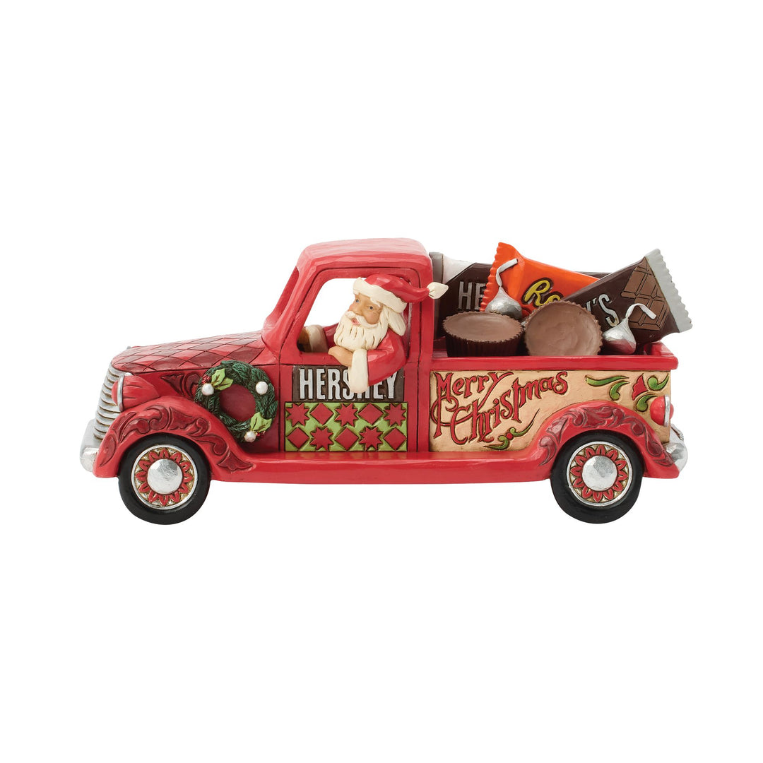 Signed - Santa in Truck with Candy