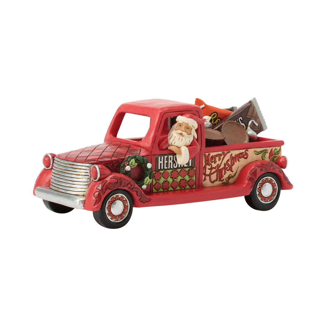 Signed - Santa in Truck with Candy