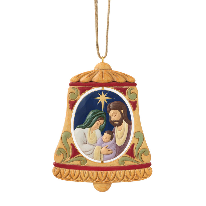 Rotating Holy Family Bell Orn